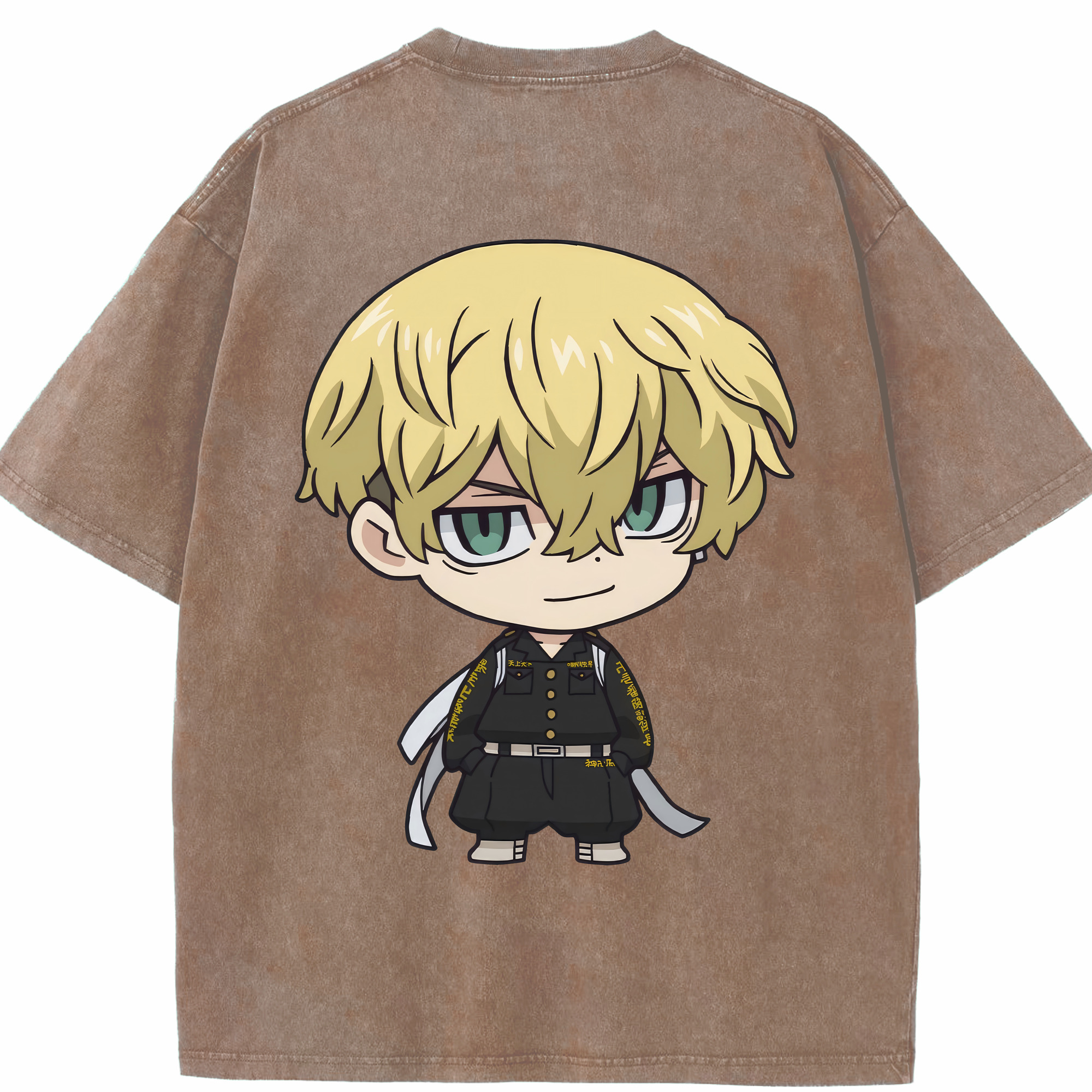 （画像用） 東京リベンジャーズ Tokyo Revengers 綿100% ヴィンテージ風 半袖Tシャツ（背面プリント）