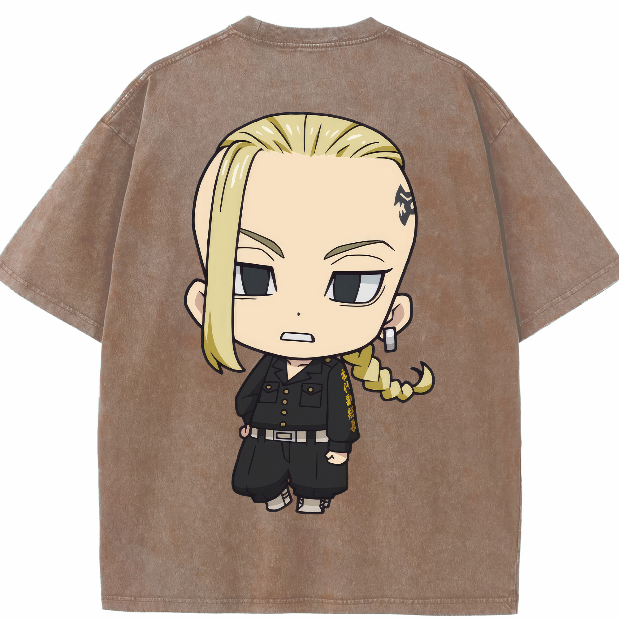 （画像用） 東京リベンジャーズ Tokyo Revengers 綿100% ヴィンテージ風 半袖Tシャツ（背面プリント）
