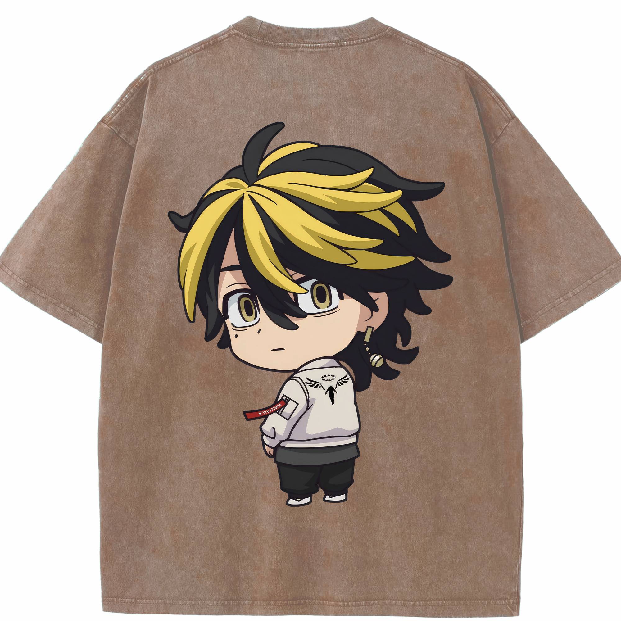 （画像用） 東京リベンジャーズ Tokyo Revengers 綿100% ヴィンテージ風 半袖Tシャツ（背面プリント）