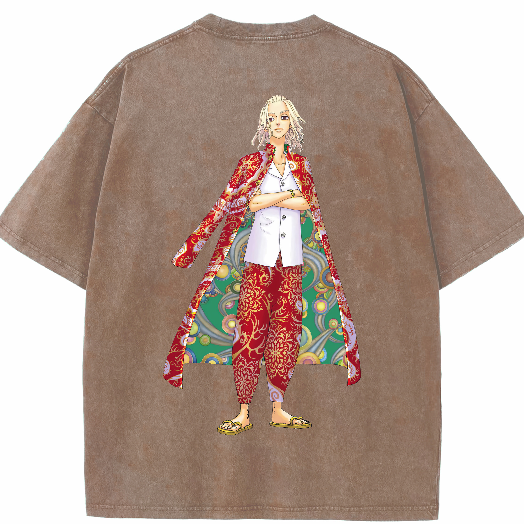 （画像用） 東京リベンジャーズ Tokyo Revengers 綿100% ヴィンテージ風 半袖Tシャツ（背面プリント）