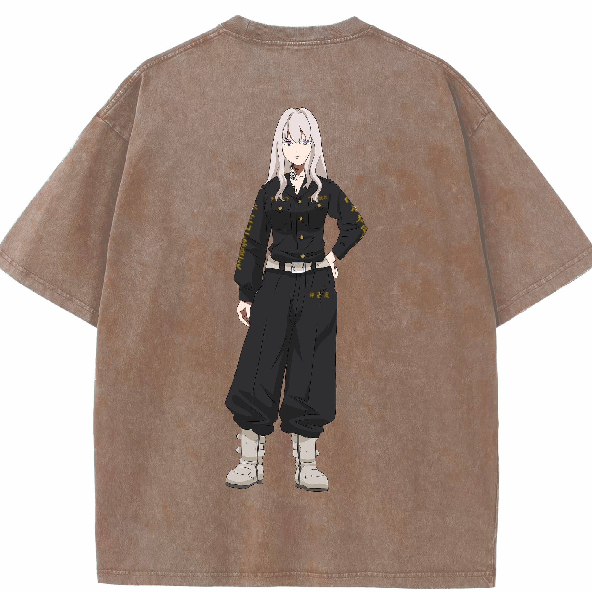 （画像用） 東京リベンジャーズ Tokyo Revengers 綿100% ヴィンテージ風 半袖Tシャツ（背面プリント）