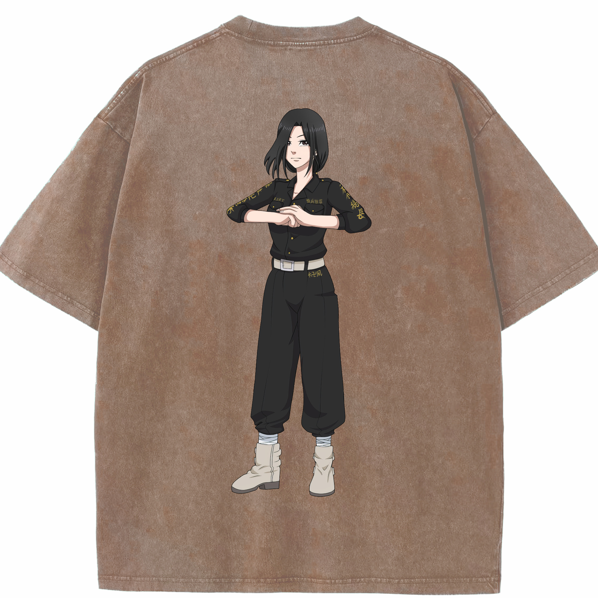 （画像用） 東京リベンジャーズ Tokyo Revengers 綿100% ヴィンテージ風 半袖Tシャツ（背面プリント）