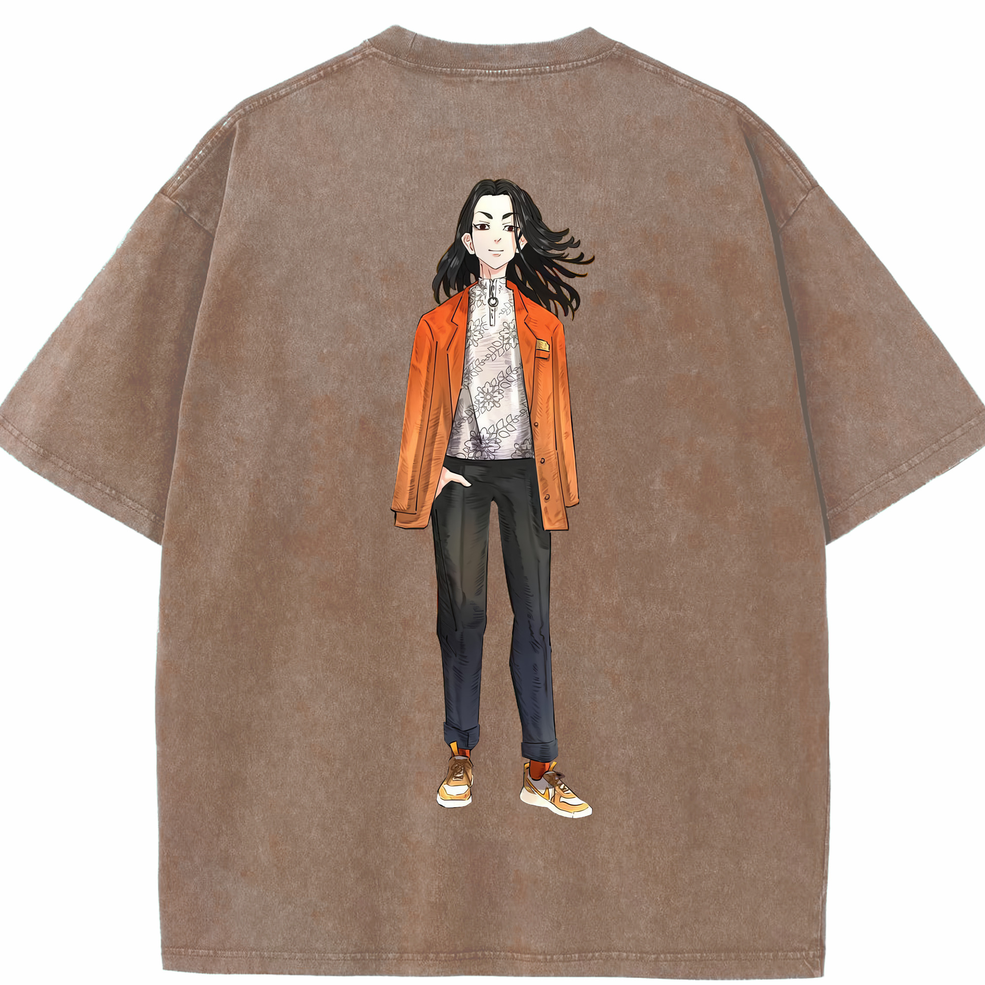 （画像用） 東京リベンジャーズ Tokyo Revengers 綿100% ヴィンテージ風 半袖Tシャツ（背面プリント）