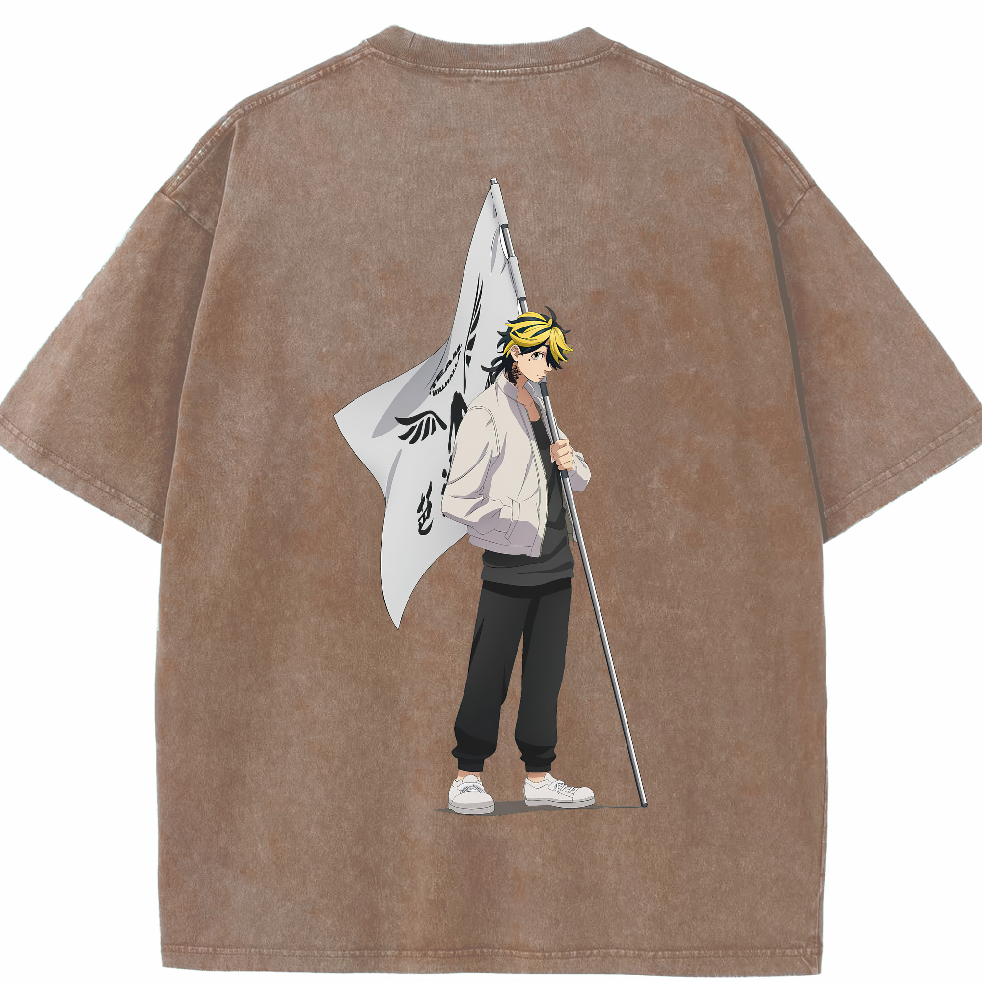 （画像用） 東京リベンジャーズ Tokyo Revengers 綿100% ヴィンテージ風 半袖Tシャツ（背面プリント）