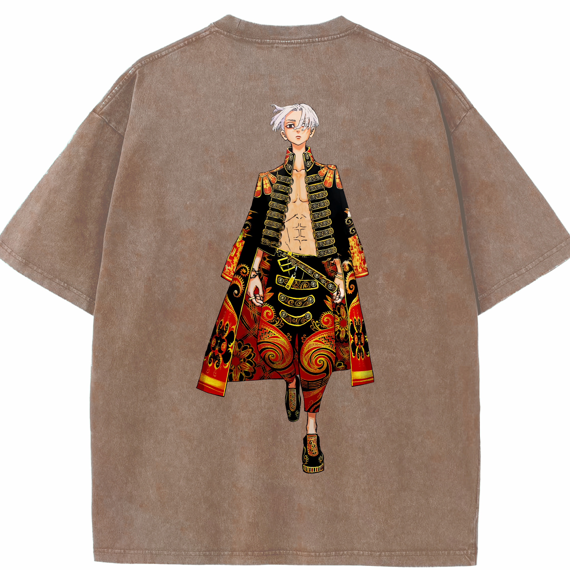 （画像用） 東京リベンジャーズ Tokyo Revengers 綿100% ヴィンテージ風 半袖Tシャツ（背面プリント）