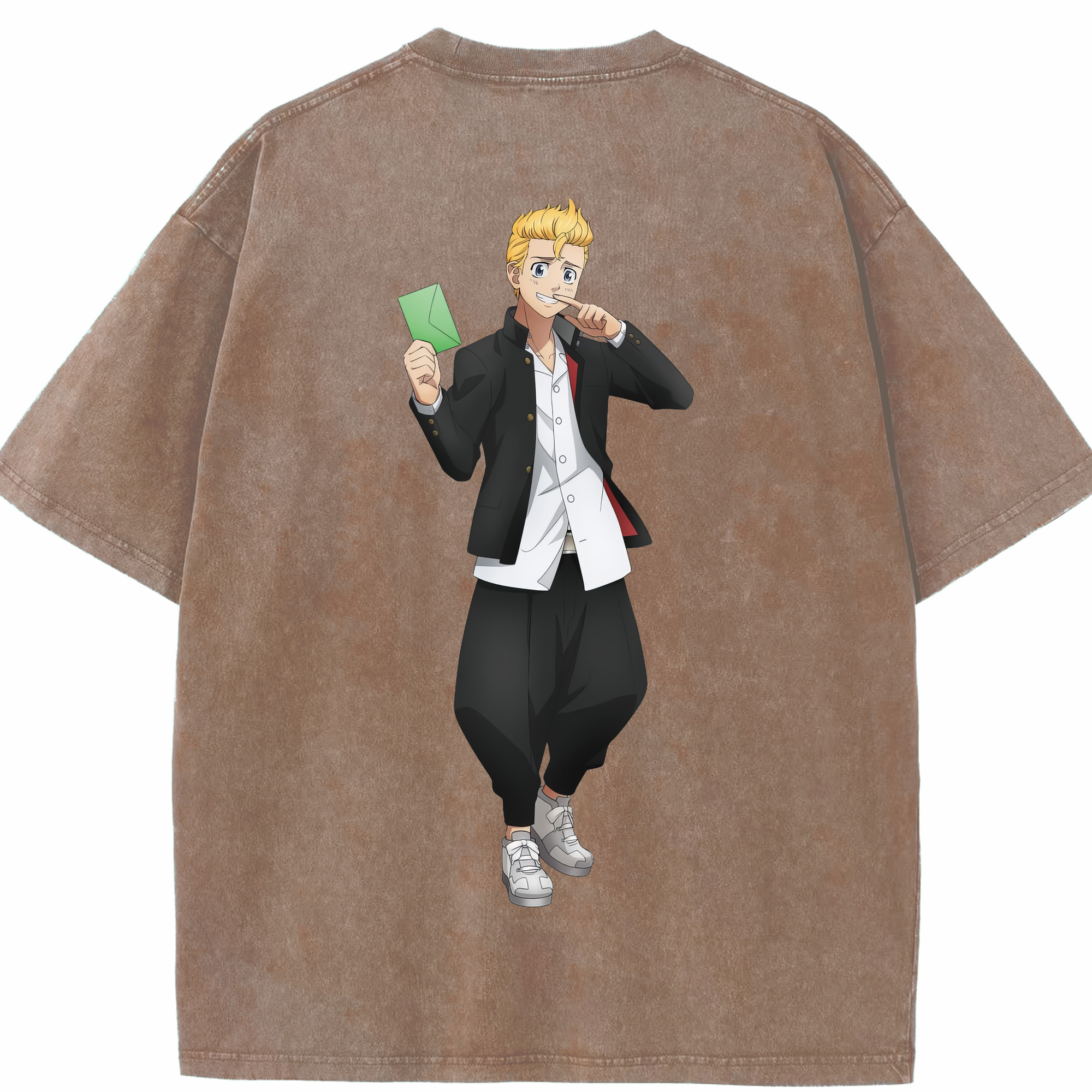 （画像用） 東京リベンジャーズ Tokyo Revengers 綿100% ヴィンテージ風 半袖Tシャツ（背面プリント）
