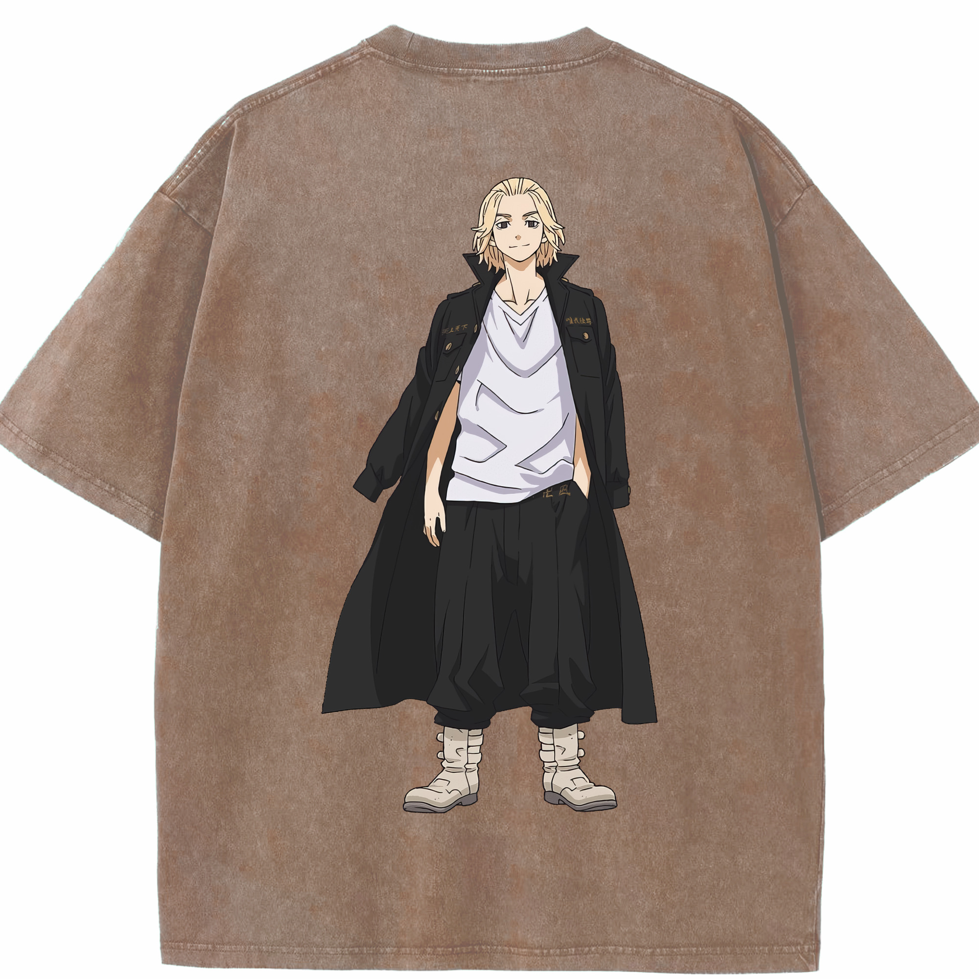（画像用） 東京リベンジャーズ Tokyo Revengers 綿100% ヴィンテージ風 半袖Tシャツ（背面プリント）