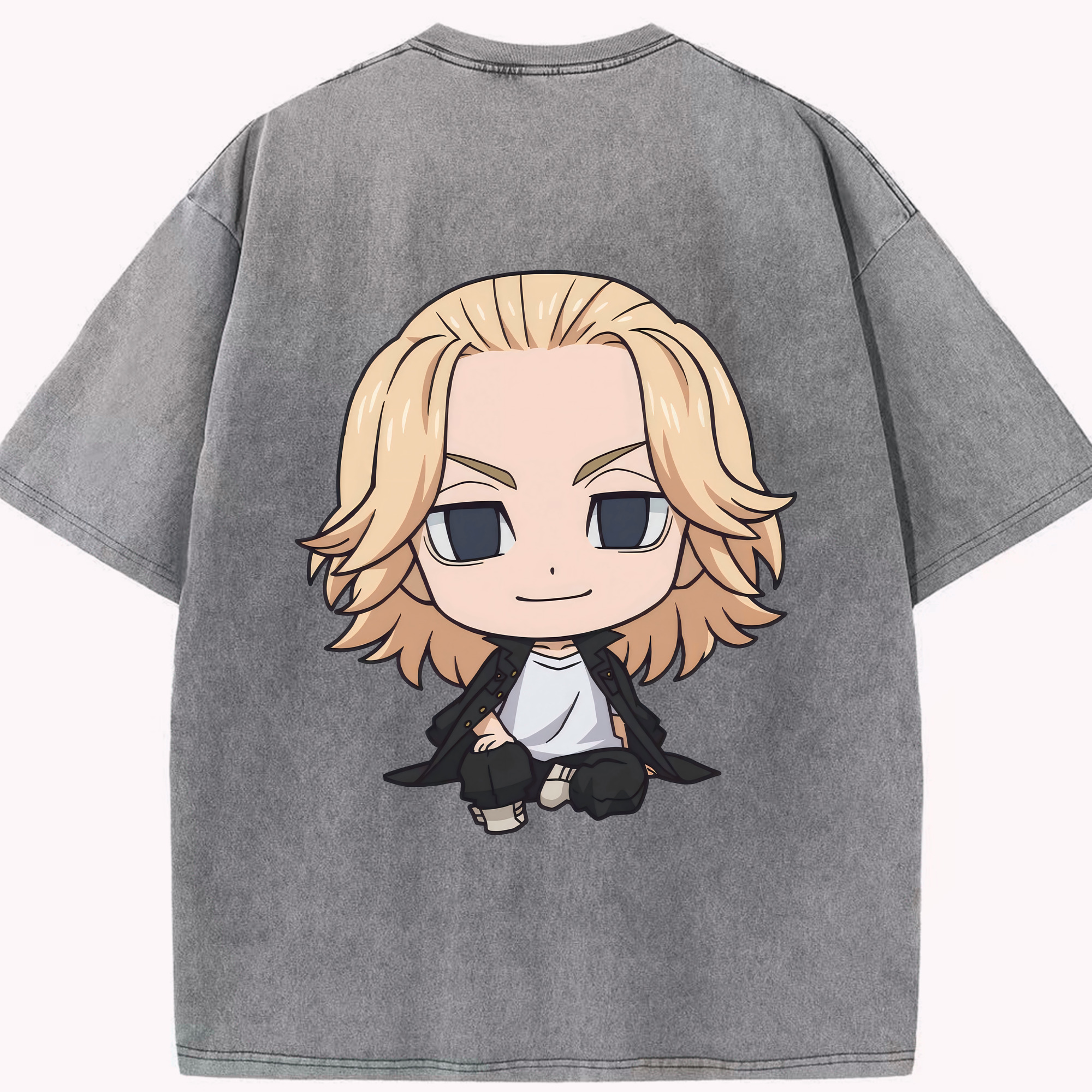 （画像用） 東京リベンジャーズ Tokyo Revengers 綿100% ヴィンテージ風 半袖Tシャツ（背面プリント）