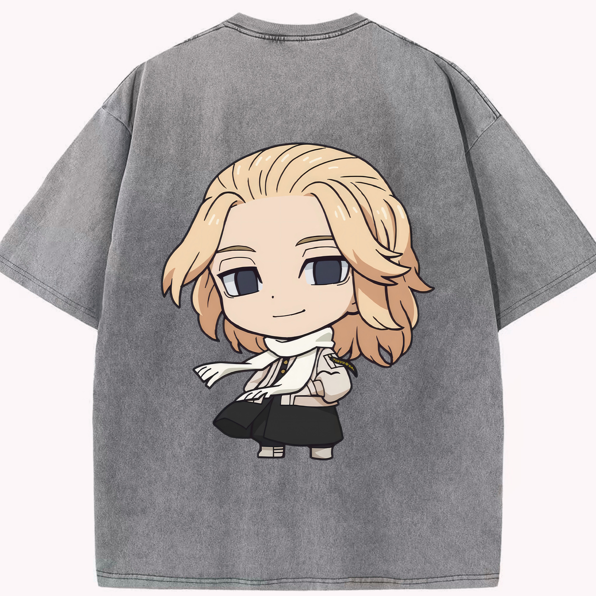 （画像用） 東京リベンジャーズ Tokyo Revengers 綿100% ヴィンテージ風 半袖Tシャツ（背面プリント）