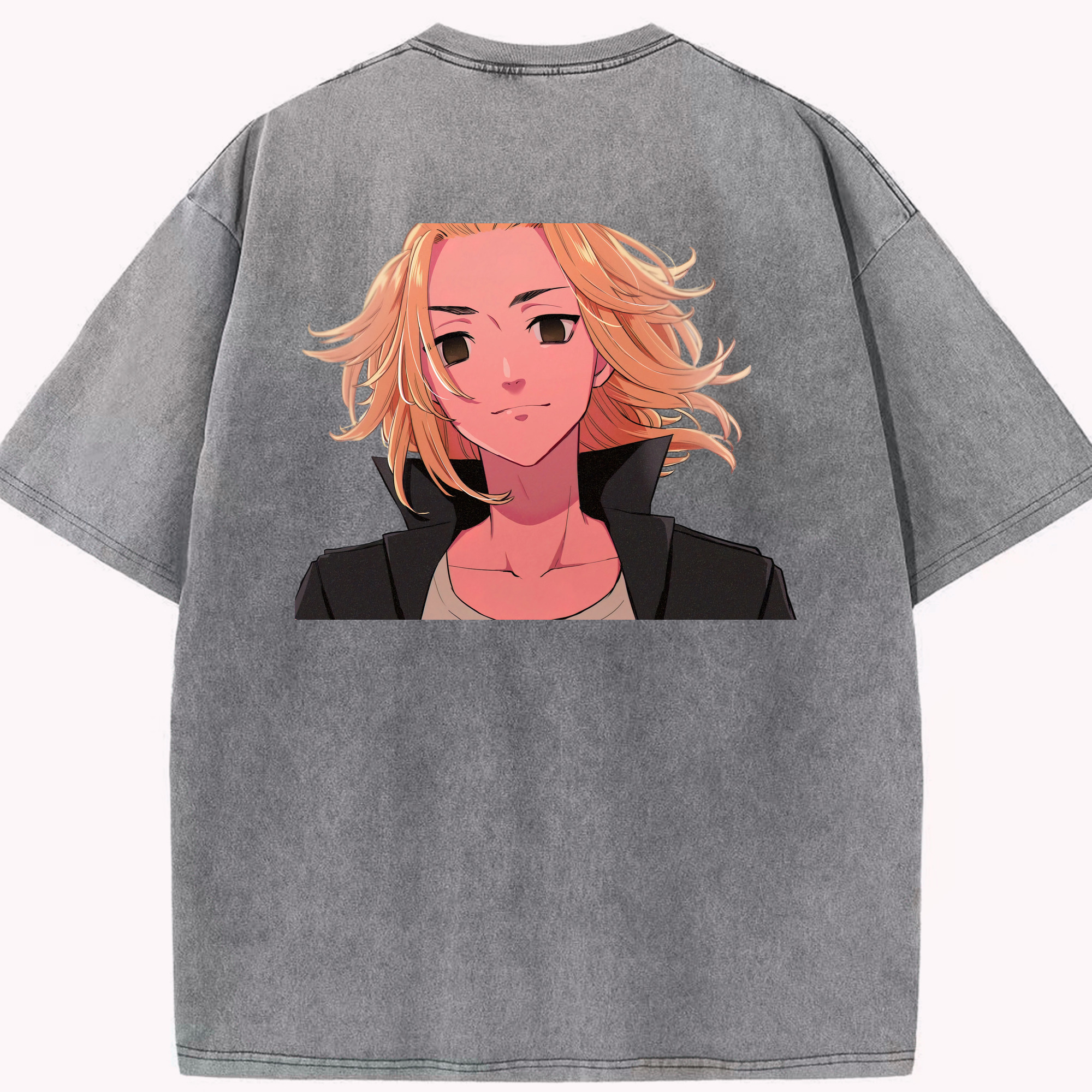 （画像用） 東京リベンジャーズ Tokyo Revengers 綿100% ヴィンテージ風 半袖Tシャツ（背面プリント）