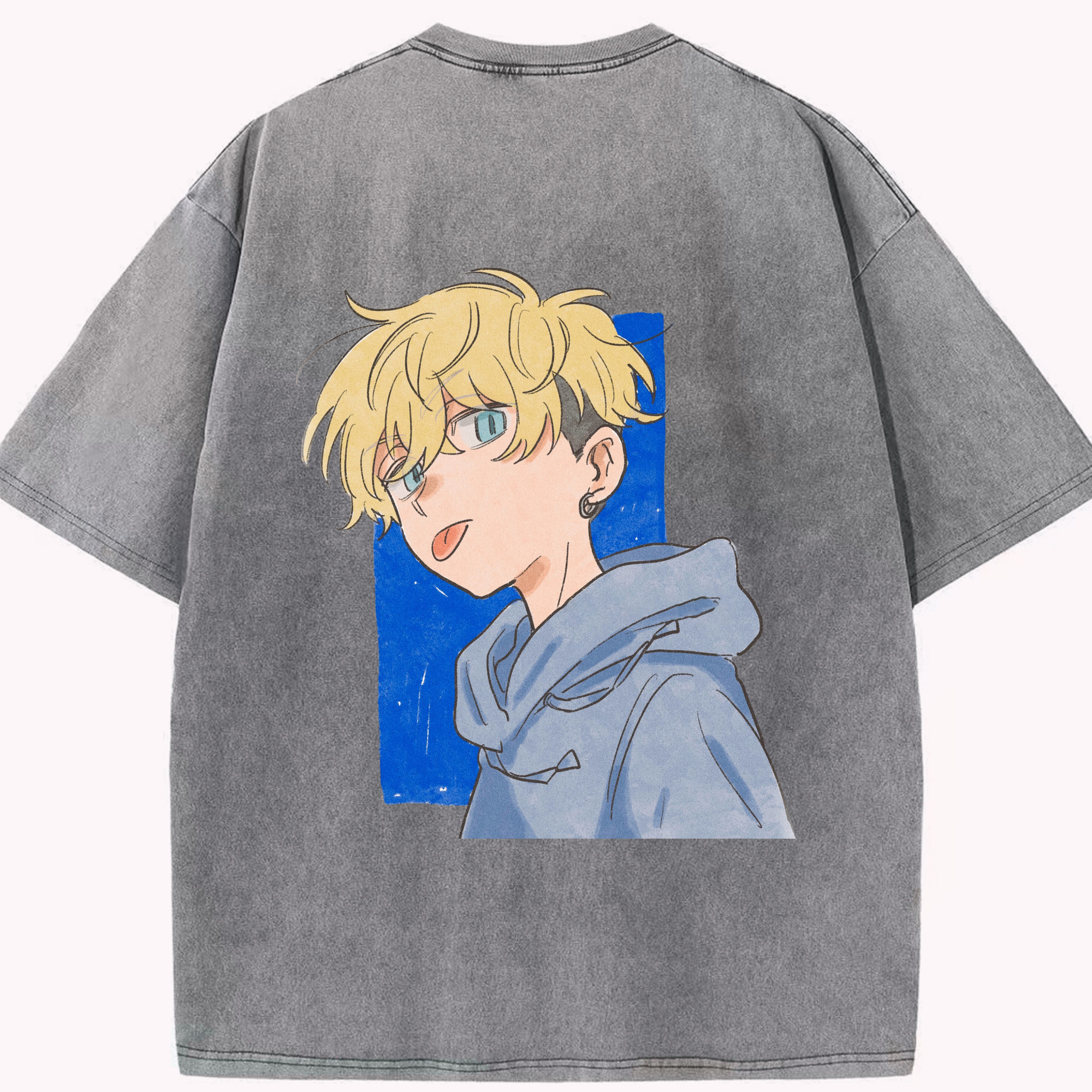 （画像用） 東京リベンジャーズ Tokyo Revengers 綿100% ヴィンテージ風 半袖Tシャツ（背面プリント）