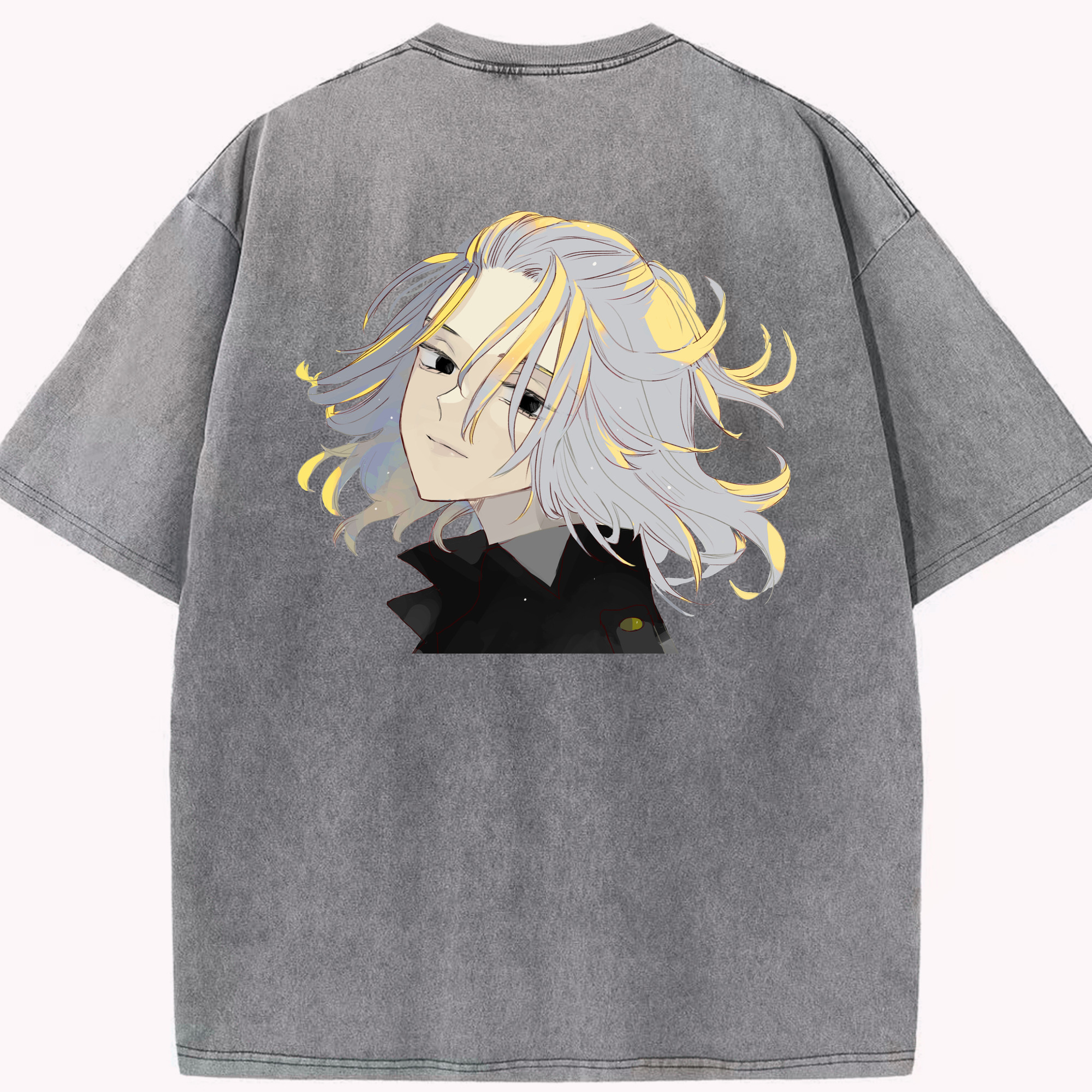 （画像用） 東京リベンジャーズ Tokyo Revengers 綿100% ヴィンテージ風 半袖Tシャツ（背面プリント）