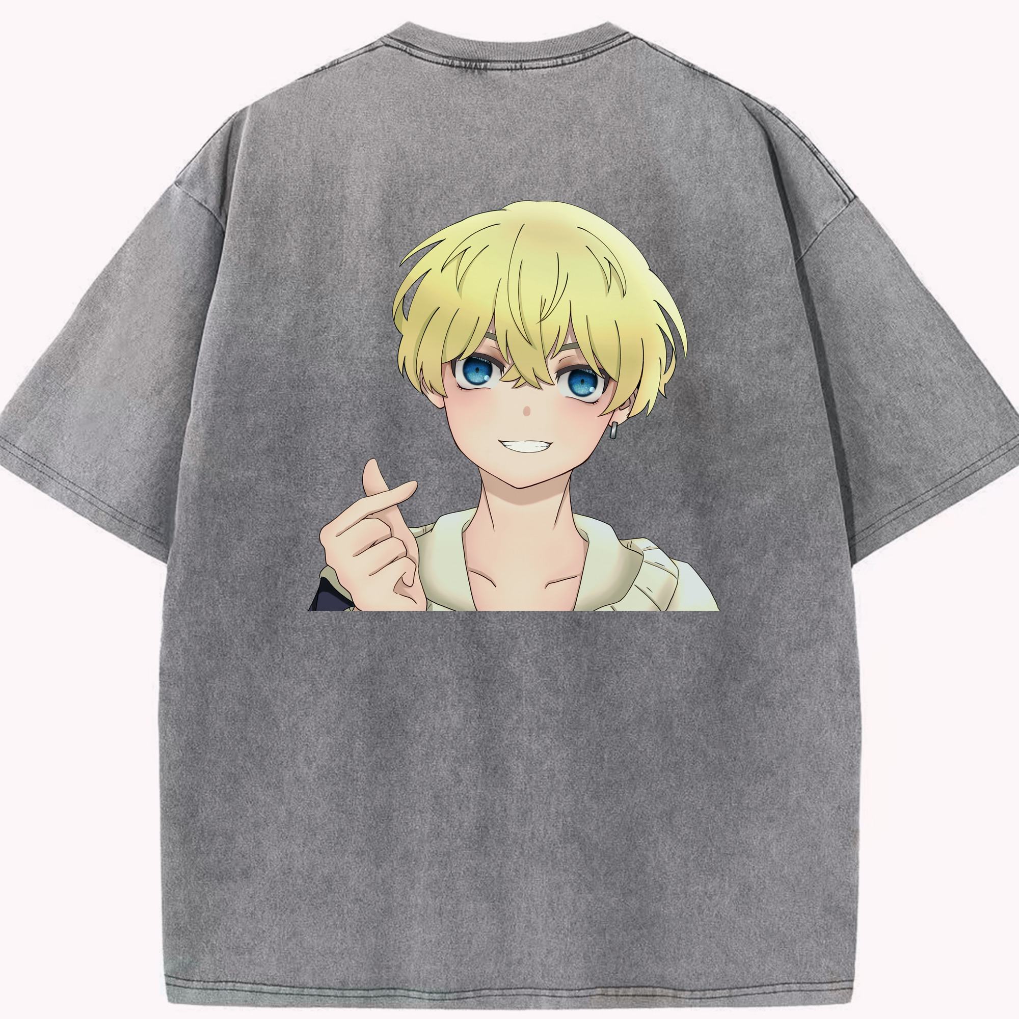 （画像用） 東京リベンジャーズ Tokyo Revengers 綿100% ヴィンテージ風 半袖Tシャツ（背面プリント）