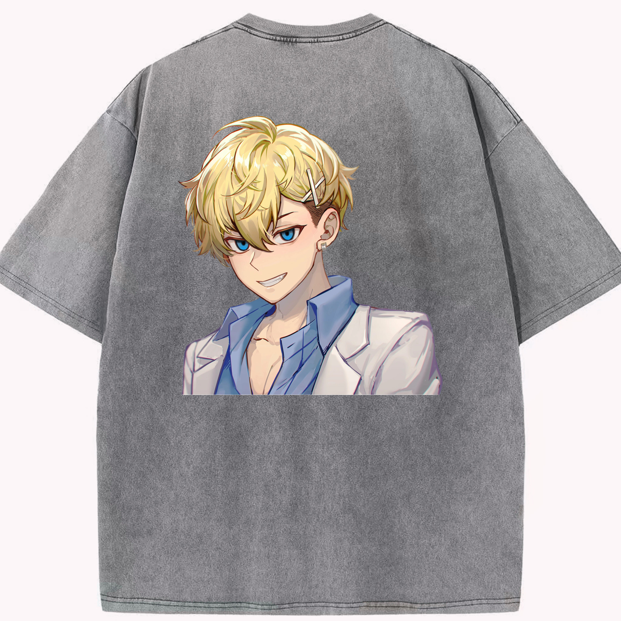 （画像用） 東京リベンジャーズ Tokyo Revengers 綿100% ヴィンテージ風 半袖Tシャツ（背面プリント）