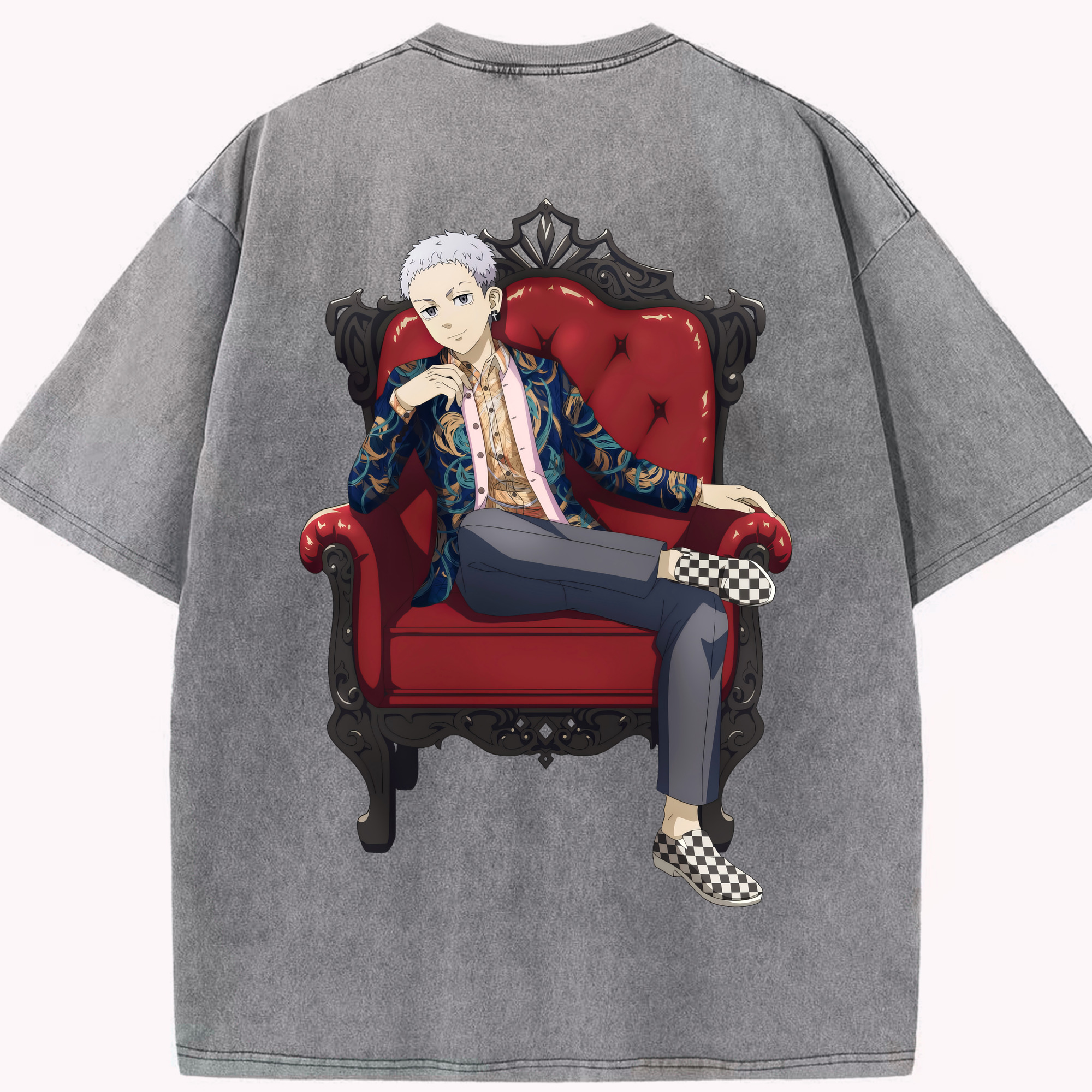 （画像用） 東京リベンジャーズ Tokyo Revengers 綿100% ヴィンテージ風 半袖Tシャツ（背面プリント）