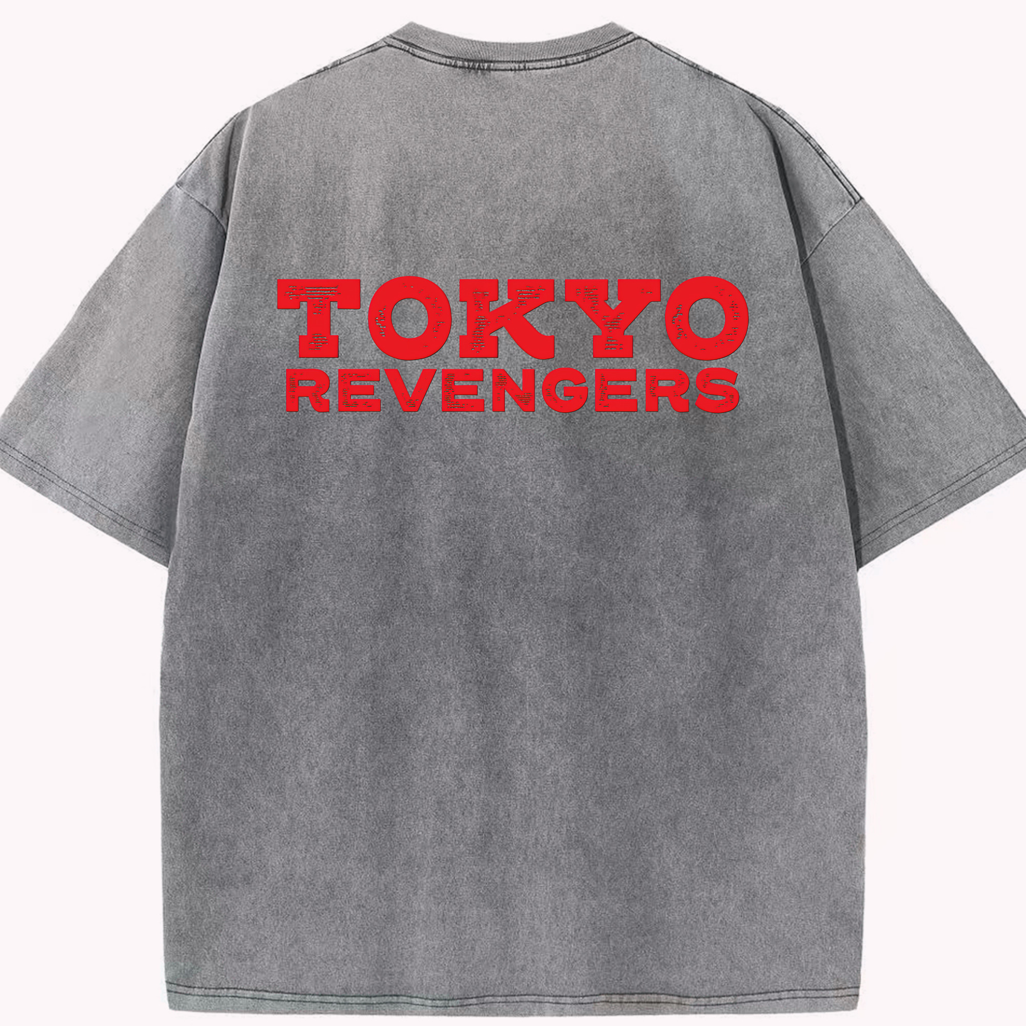 （画像用） 東京リベンジャーズ Tokyo Revengers 綿100% ヴィンテージ風 半袖Tシャツ（背面プリント）