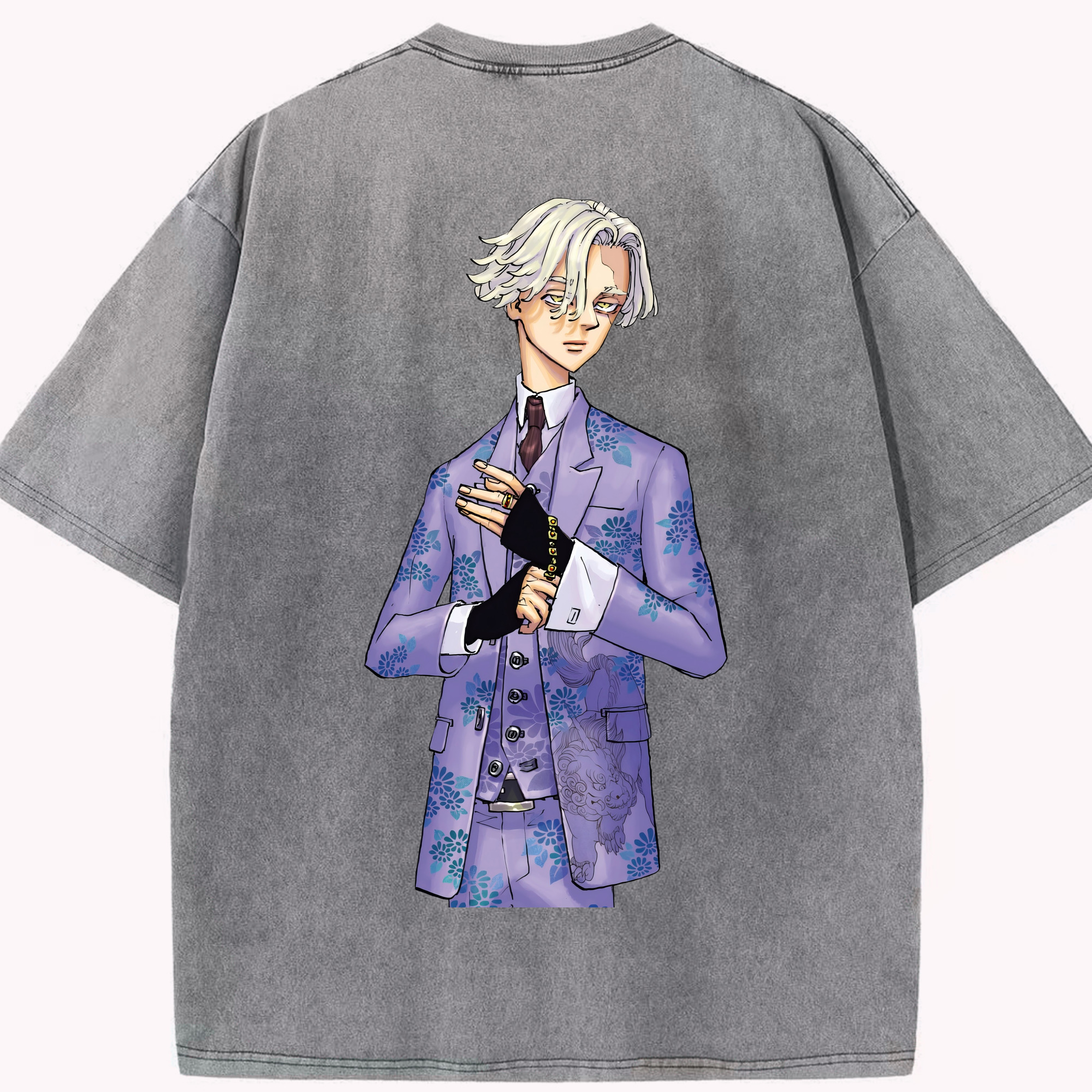 （画像用） 東京リベンジャーズ Tokyo Revengers 綿100% ヴィンテージ風 半袖Tシャツ（背面プリント）