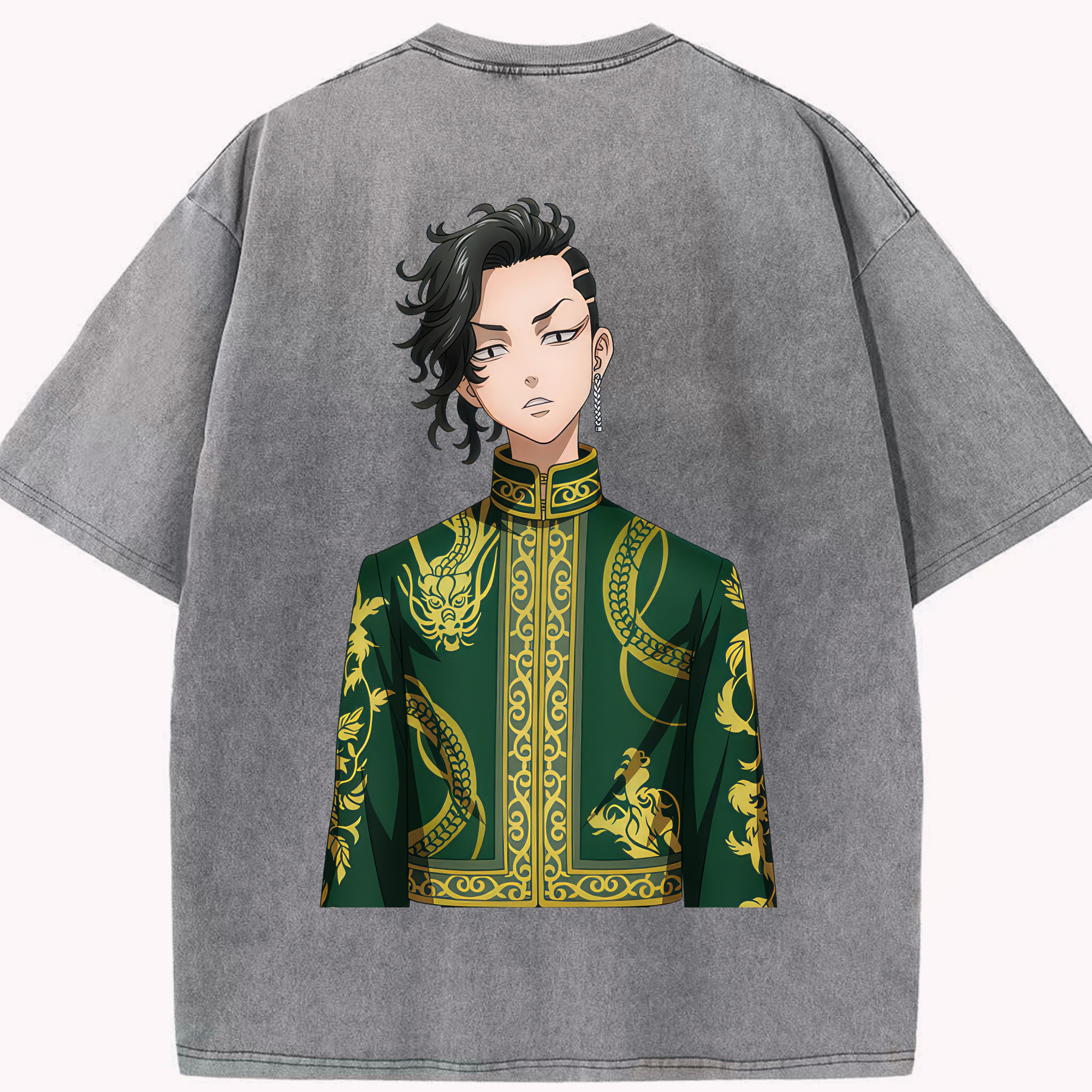 （画像用） 東京リベンジャーズ Tokyo Revengers 綿100% ヴィンテージ風 半袖Tシャツ（背面プリント）