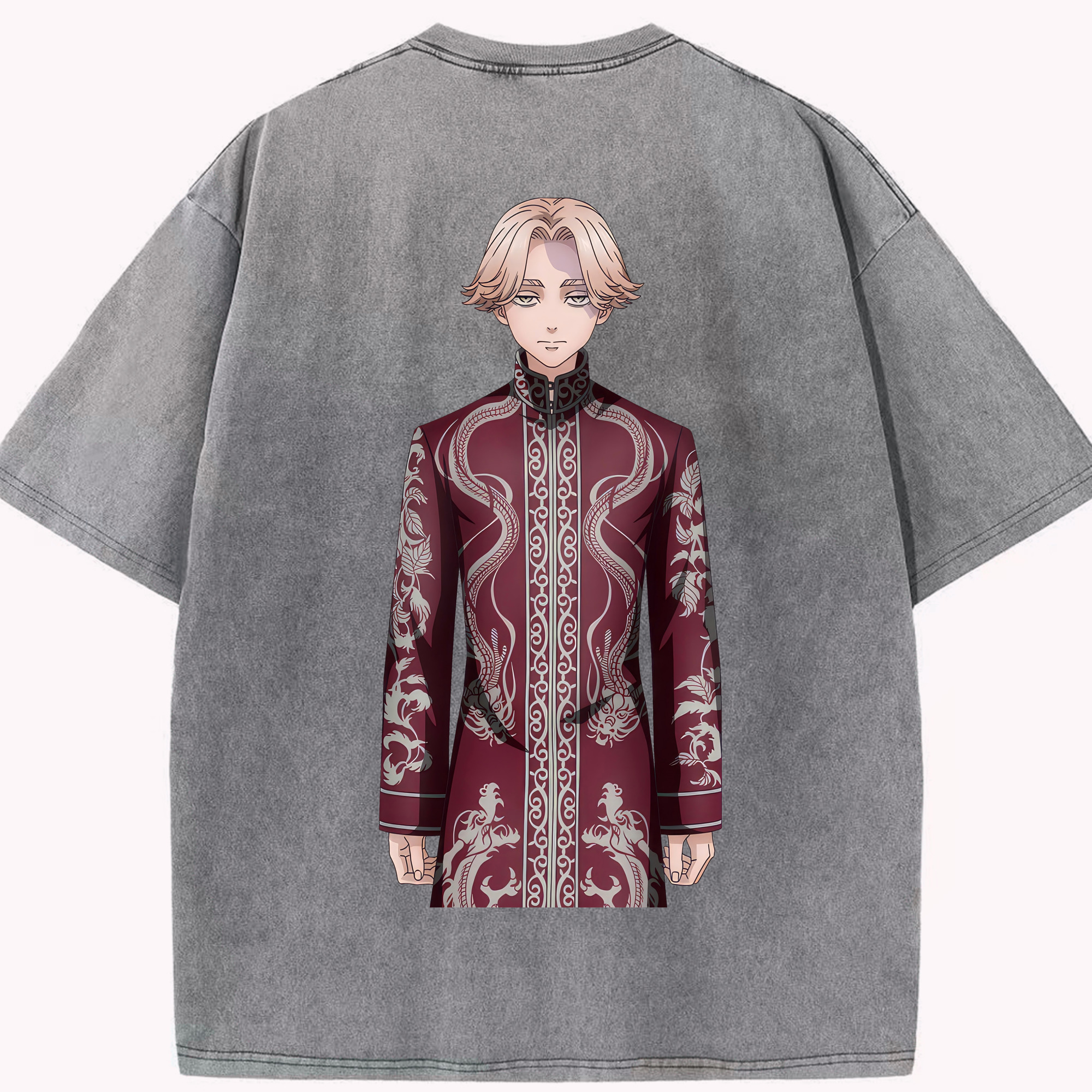 （画像用） 東京リベンジャーズ Tokyo Revengers 綿100% ヴィンテージ風 半袖Tシャツ（背面プリント）
