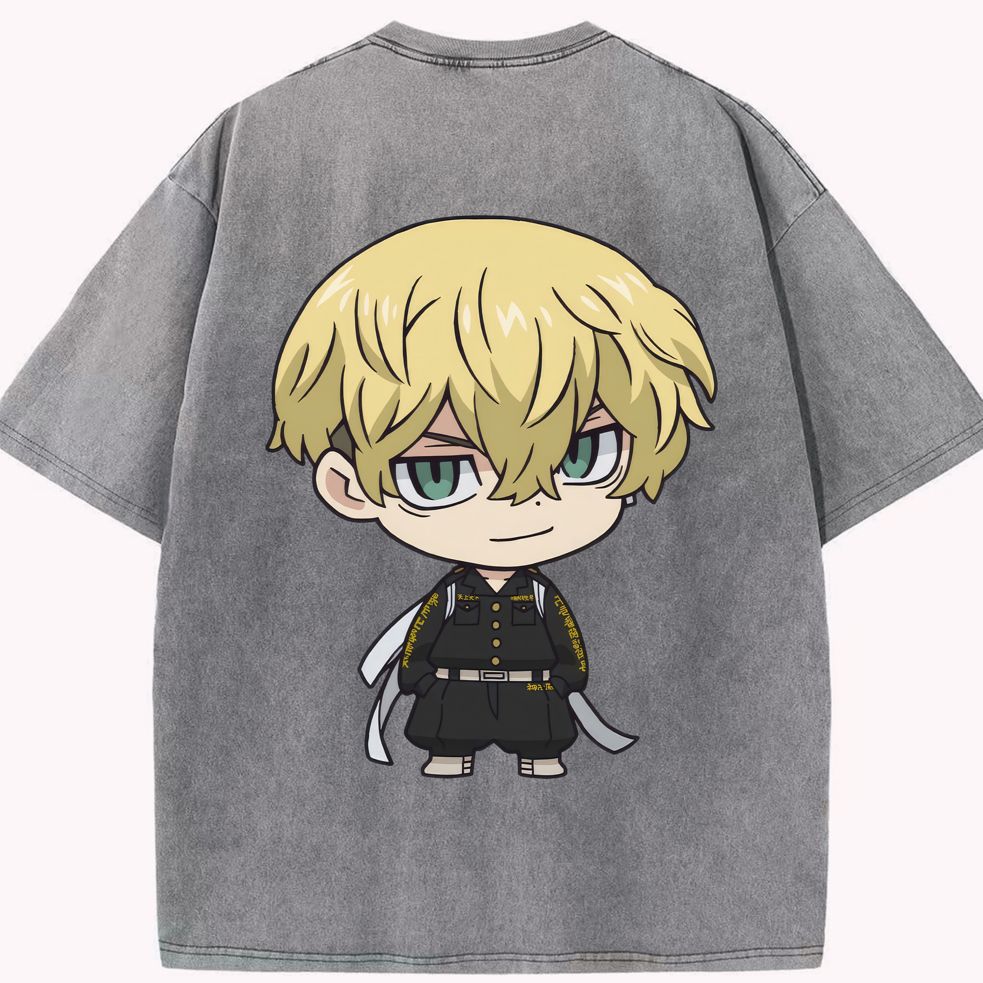 （画像用） 東京リベンジャーズ Tokyo Revengers 綿100% ヴィンテージ風 半袖Tシャツ（背面プリント）