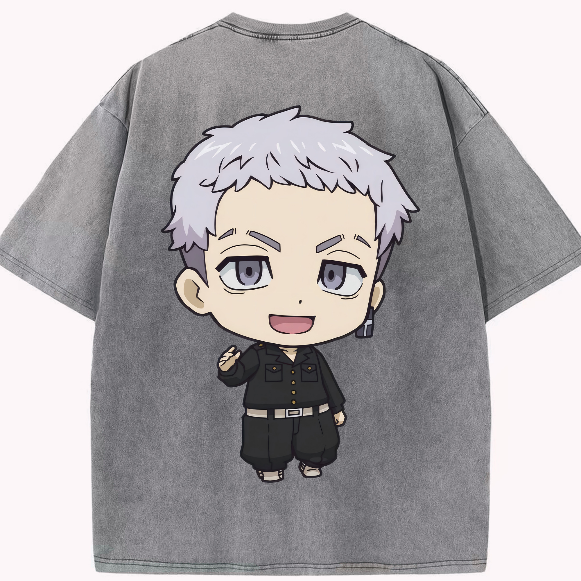 （画像用） 東京リベンジャーズ Tokyo Revengers 綿100% ヴィンテージ風 半袖Tシャツ（背面プリント）