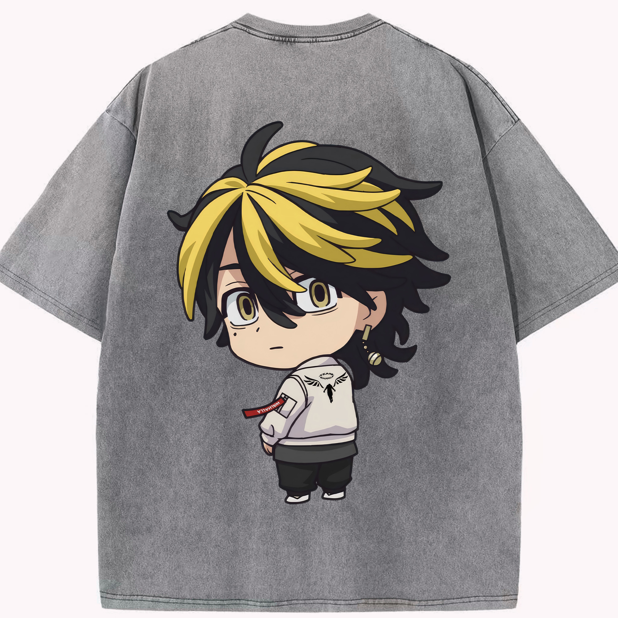 （画像用） 東京リベンジャーズ Tokyo Revengers 綿100% ヴィンテージ風 半袖Tシャツ（背面プリント）