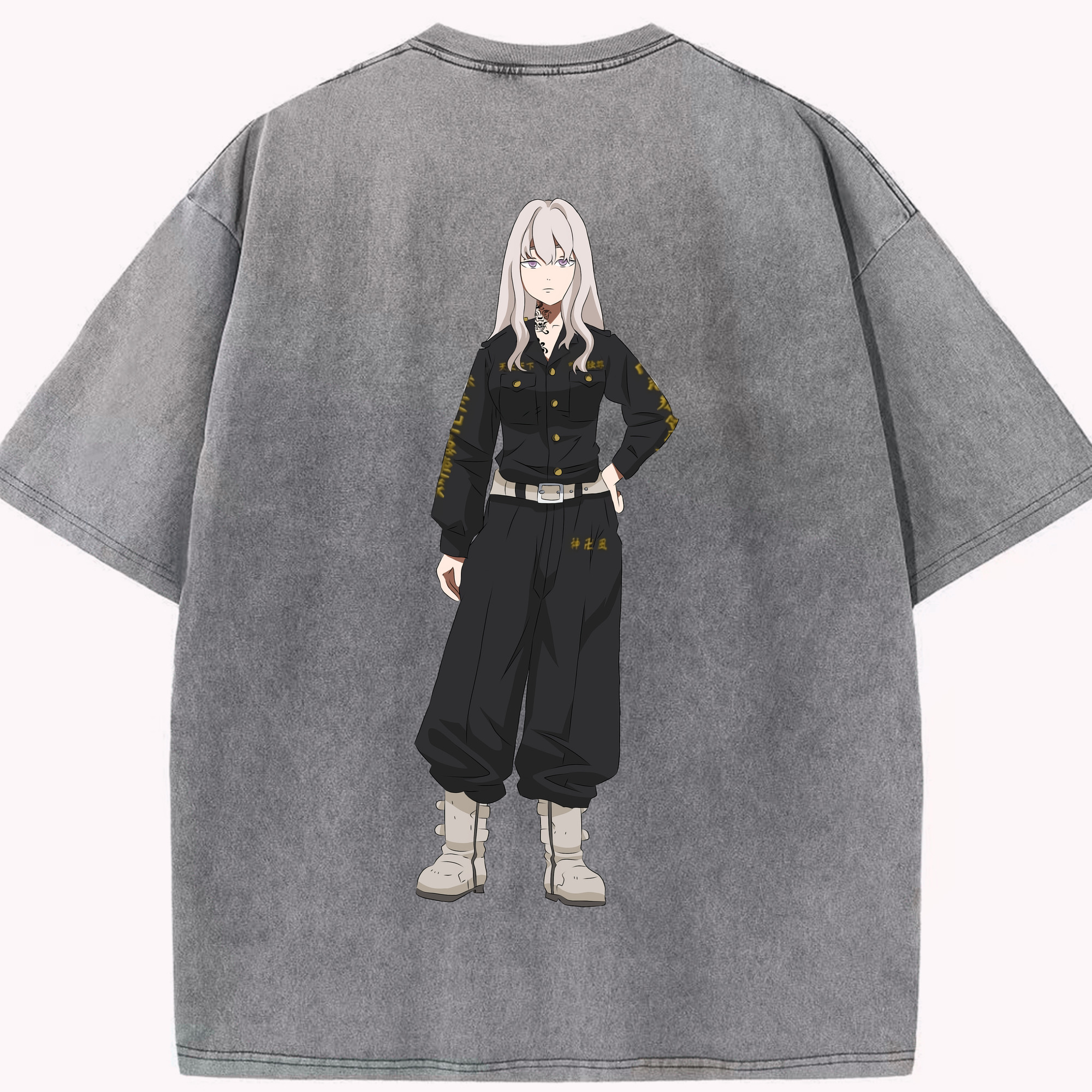 （画像用） 東京リベンジャーズ Tokyo Revengers 綿100% ヴィンテージ風 半袖Tシャツ（背面プリント）