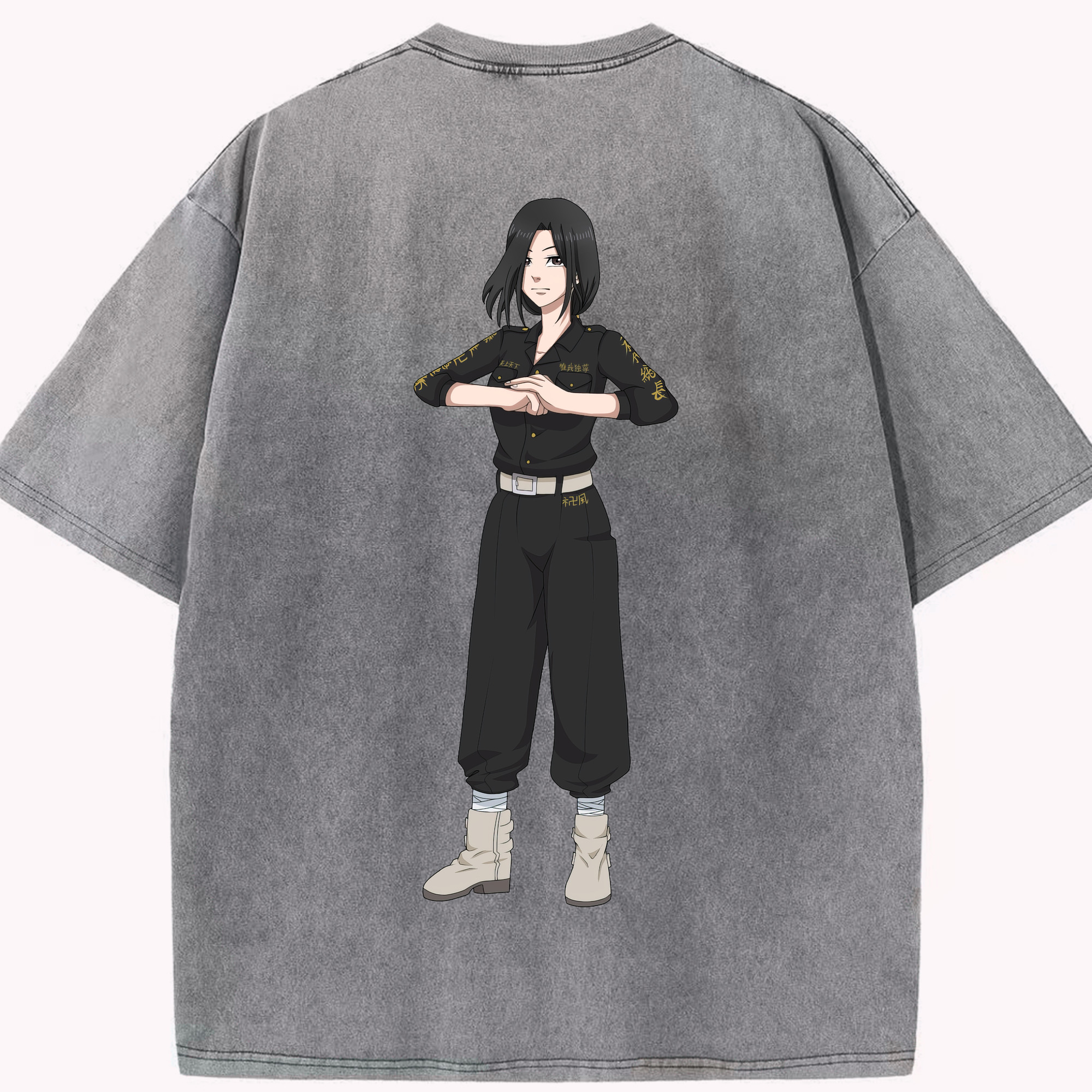 （画像用） 東京リベンジャーズ Tokyo Revengers 綿100% ヴィンテージ風 半袖Tシャツ（背面プリント）