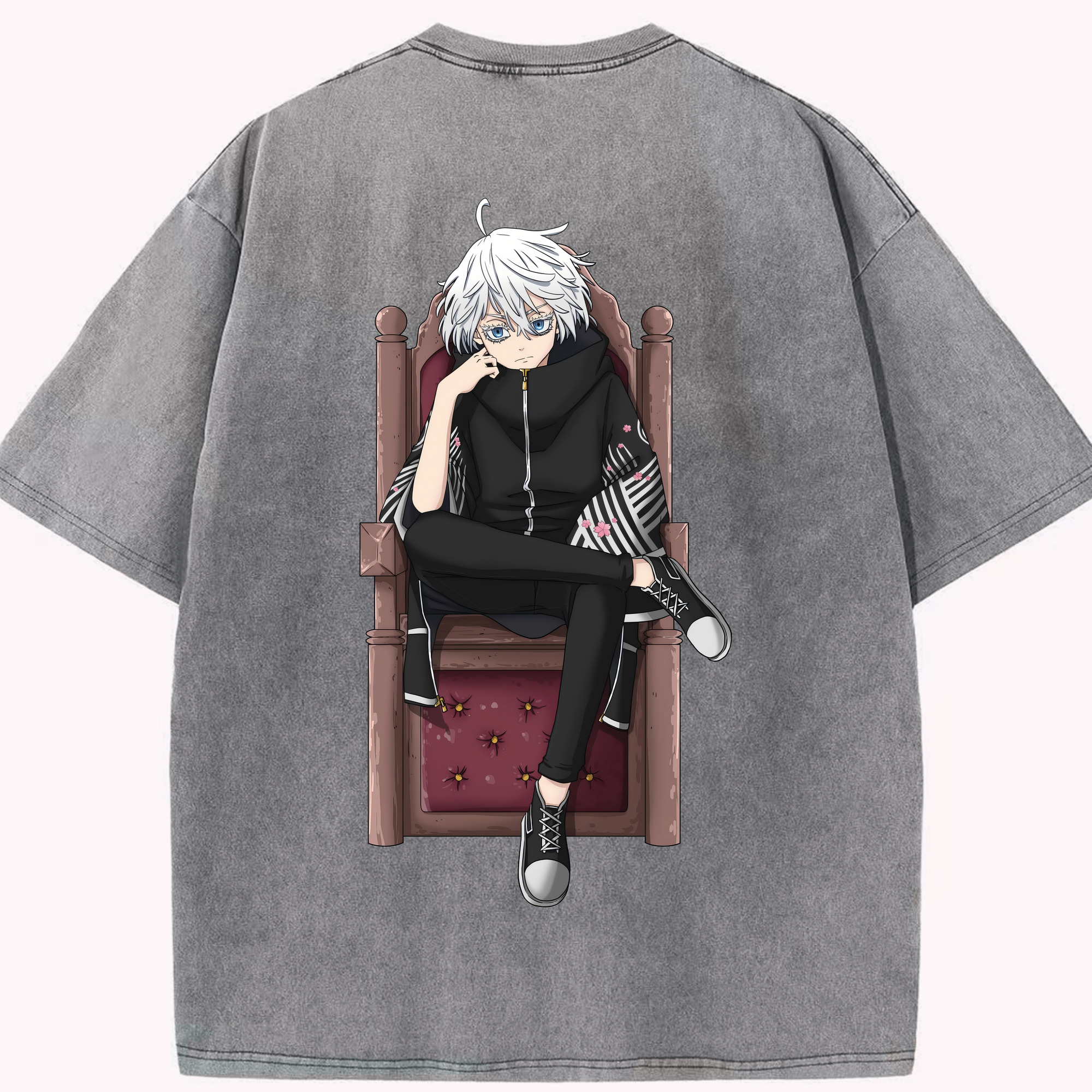 （画像用） 東京リベンジャーズ Tokyo Revengers 綿100% ヴィンテージ風 半袖Tシャツ（背面プリント）
