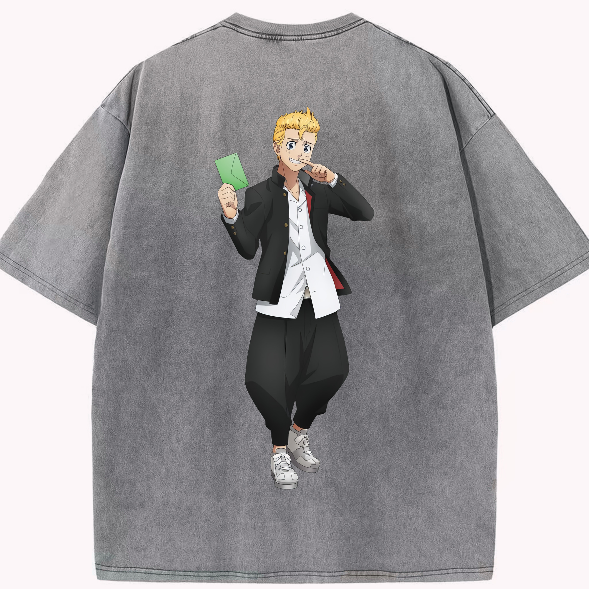 （画像用） 東京リベンジャーズ Tokyo Revengers 綿100% ヴィンテージ風 半袖Tシャツ（背面プリント）
