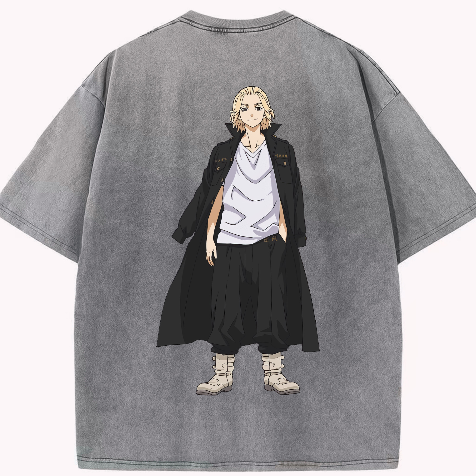 （画像用） 東京リベンジャーズ Tokyo Revengers 綿100% ヴィンテージ風 半袖Tシャツ（背面プリント）