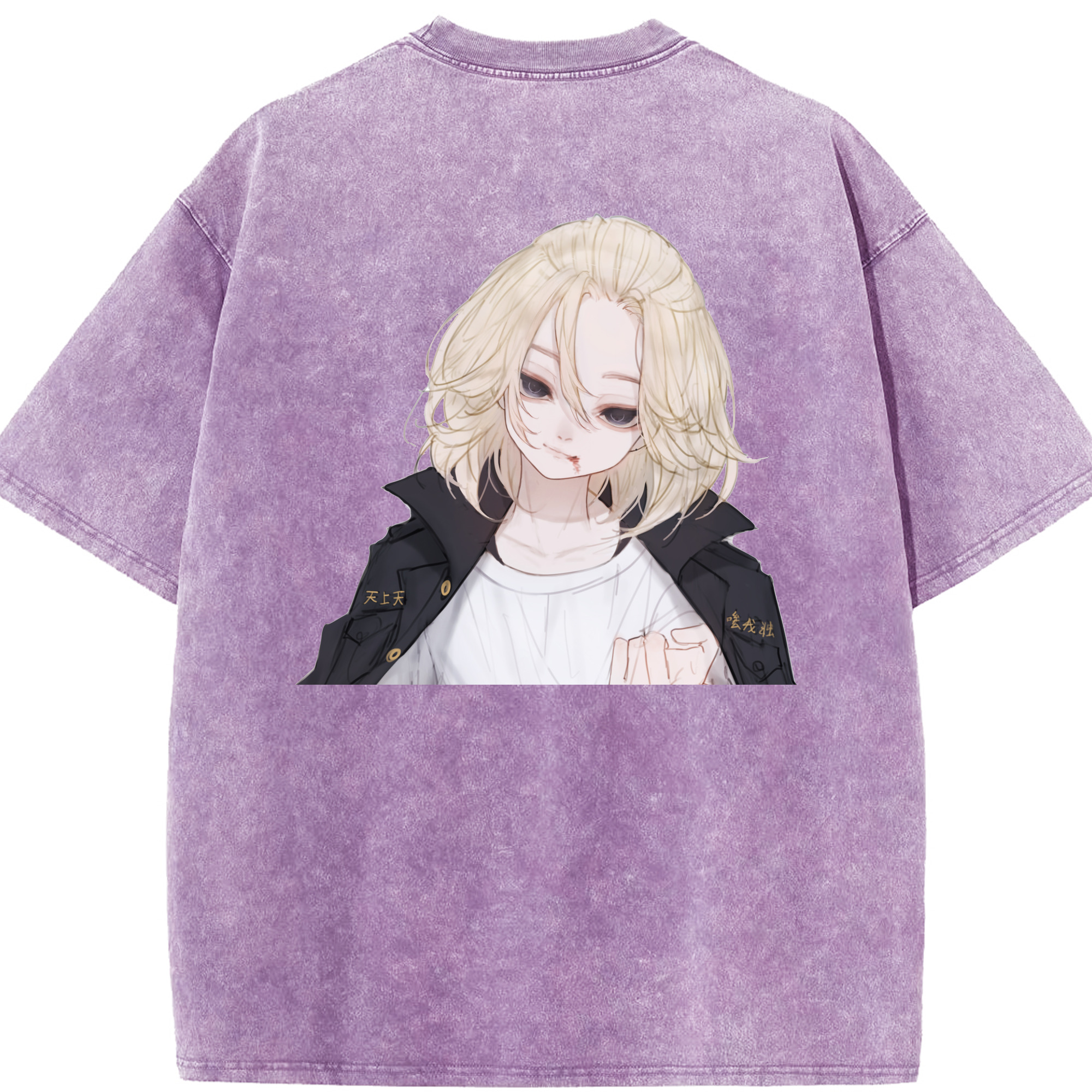 （画像用） 東京リベンジャーズ Tokyo Revengers 綿100% ヴィンテージ風 半袖Tシャツ（背面プリント）