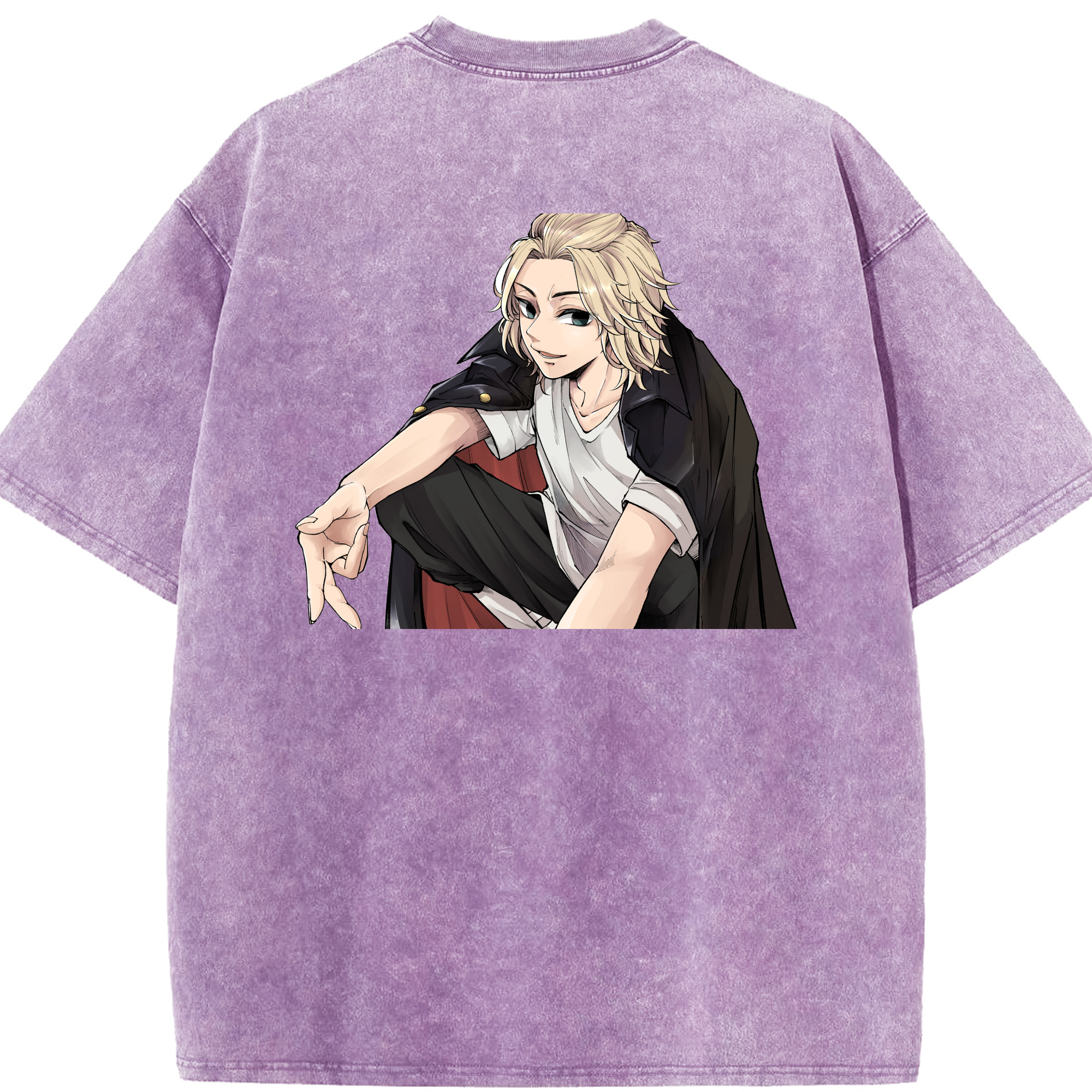 （画像用） 東京リベンジャーズ Tokyo Revengers 綿100% ヴィンテージ風 半袖Tシャツ（背面プリント）
