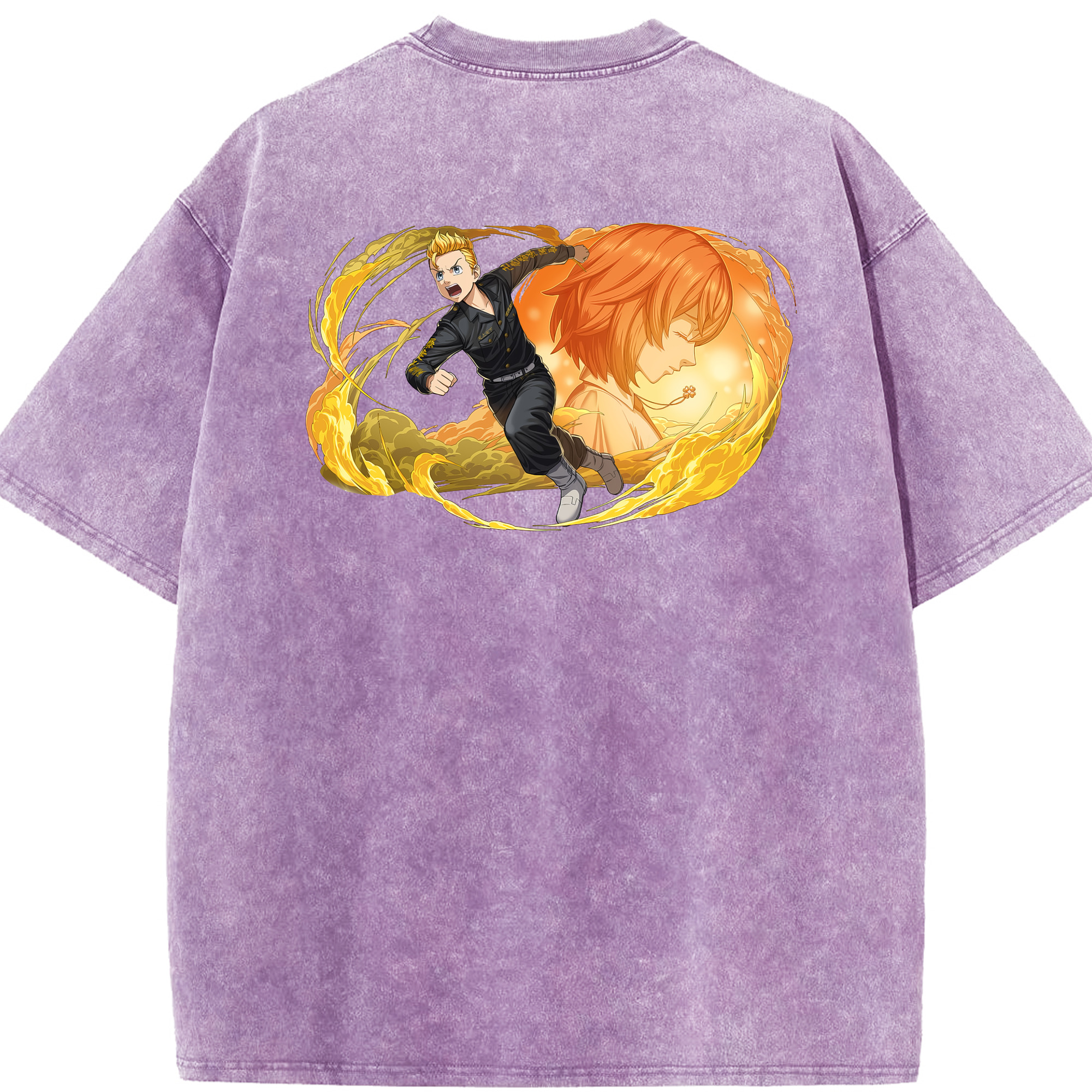 （画像用） 東京リベンジャーズ Tokyo Revengers 綿100% ヴィンテージ風 半袖Tシャツ（背面プリント）
