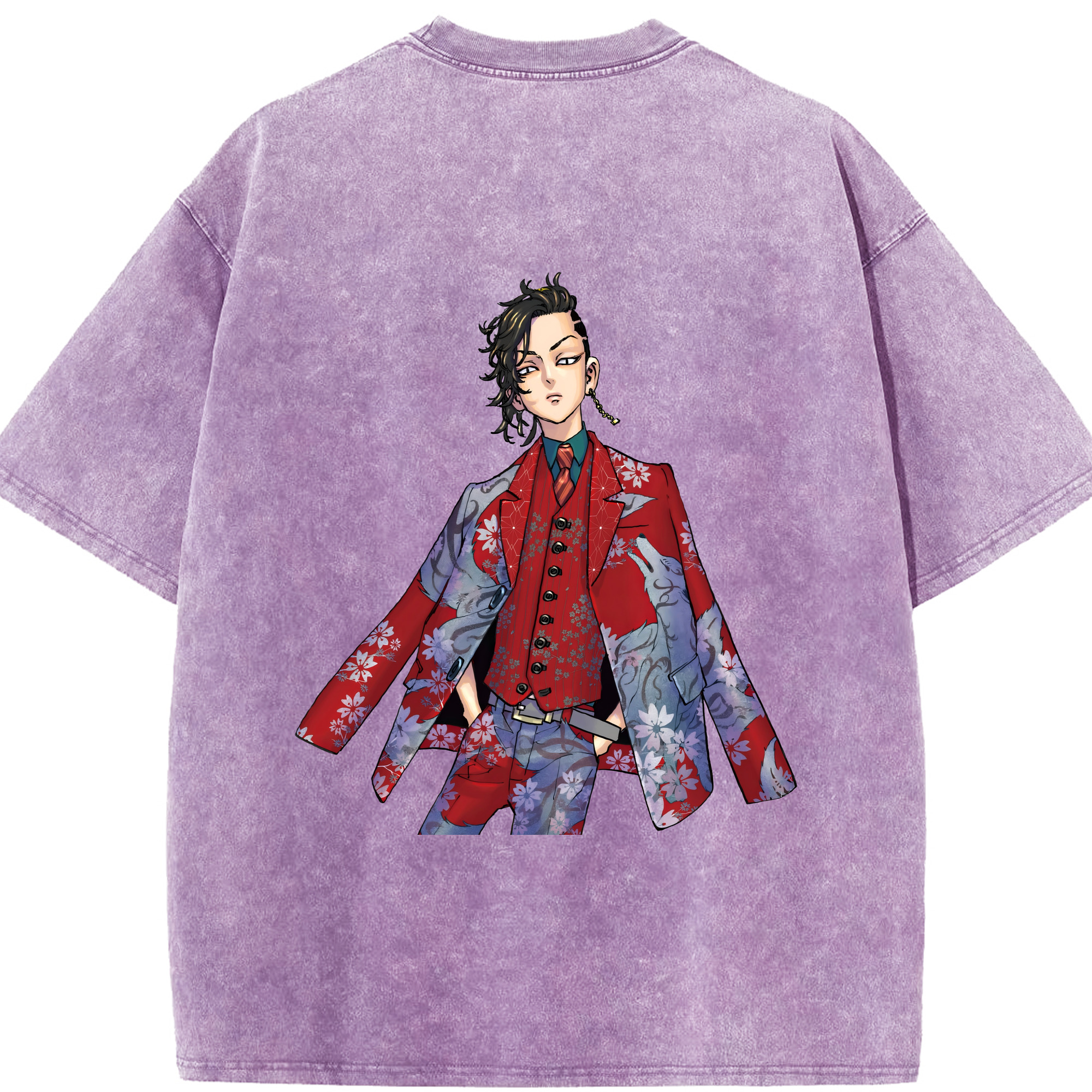 （画像用） 東京リベンジャーズ Tokyo Revengers 綿100% ヴィンテージ風 半袖Tシャツ（背面プリント）