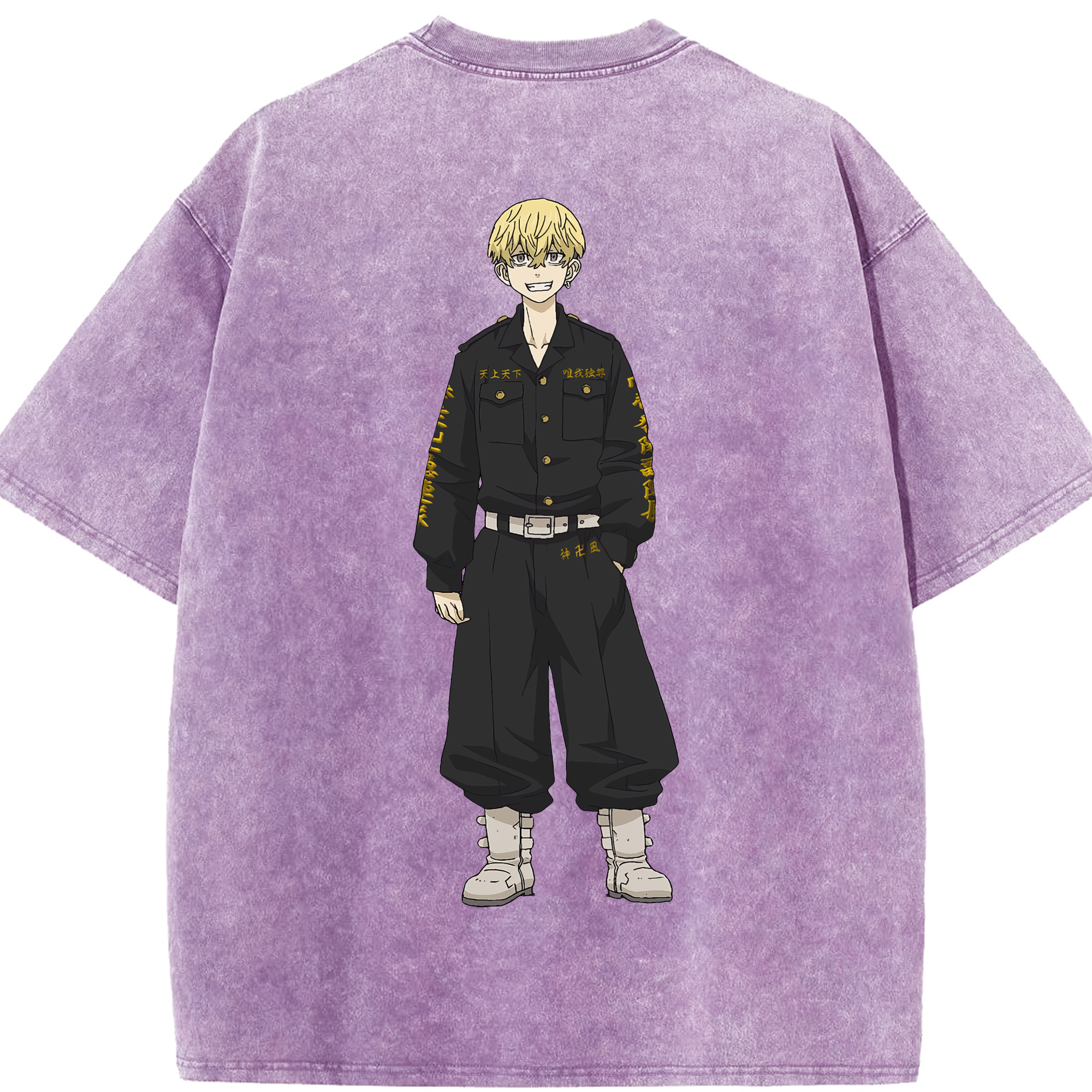 （画像用） 東京リベンジャーズ Tokyo Revengers 綿100% ヴィンテージ風 半袖Tシャツ（背面プリント）