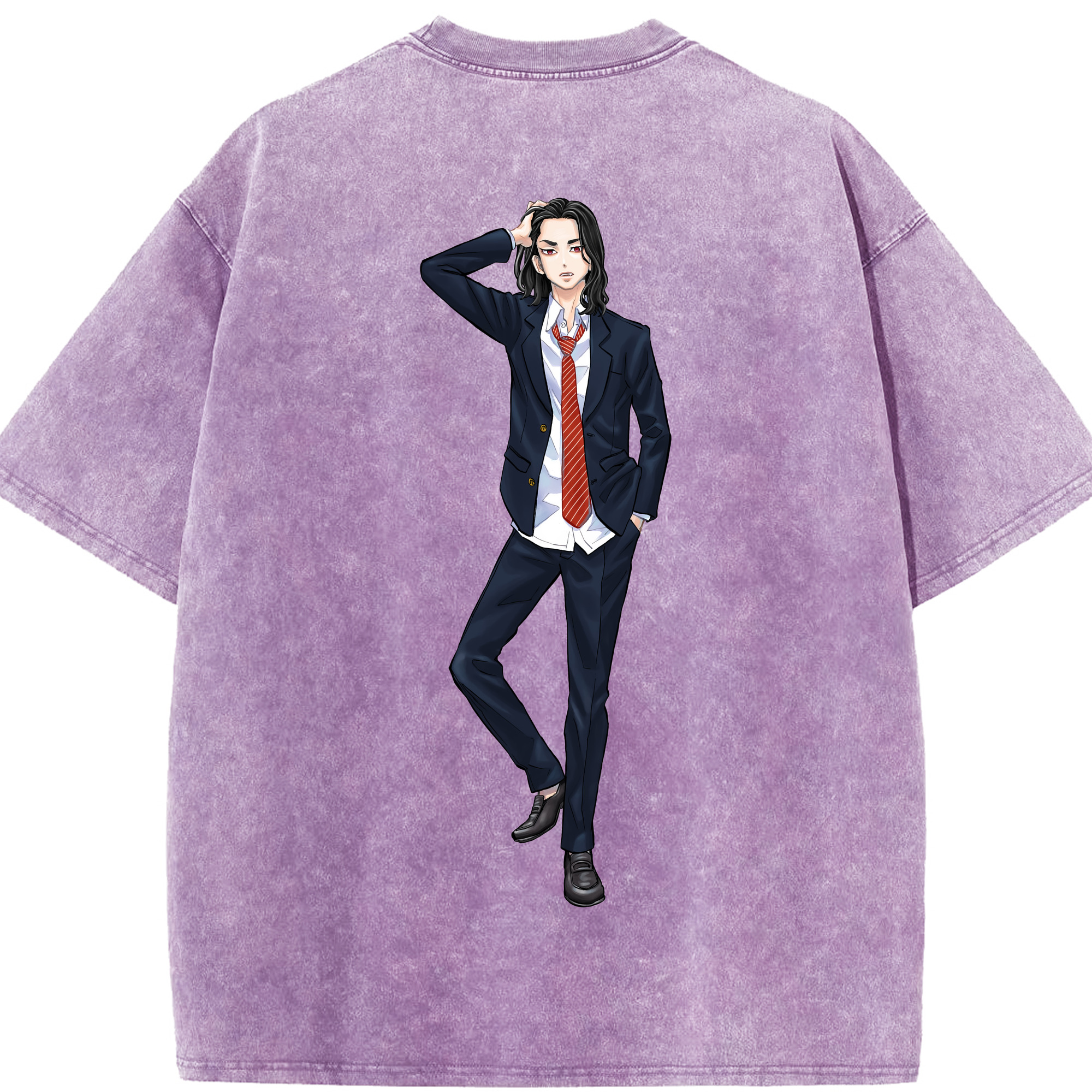 （画像用） 東京リベンジャーズ Tokyo Revengers 綿100% ヴィンテージ風 半袖Tシャツ（背面プリント）