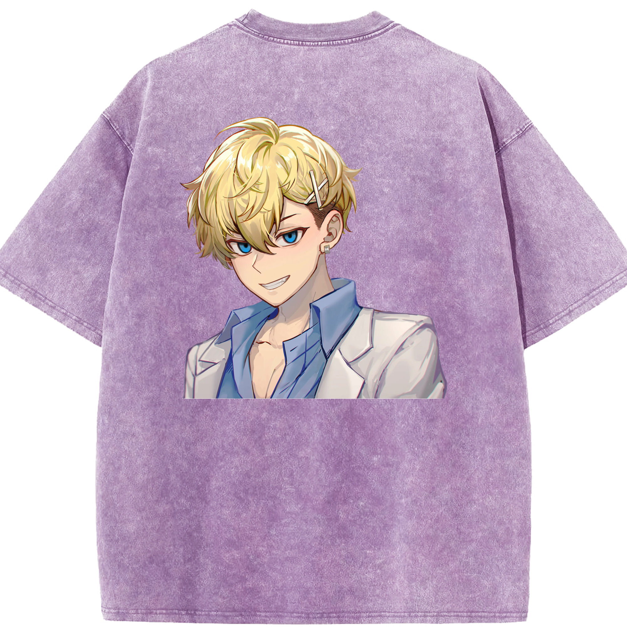 （画像用） 東京リベンジャーズ Tokyo Revengers 綿100% ヴィンテージ風 半袖Tシャツ（背面プリント）
