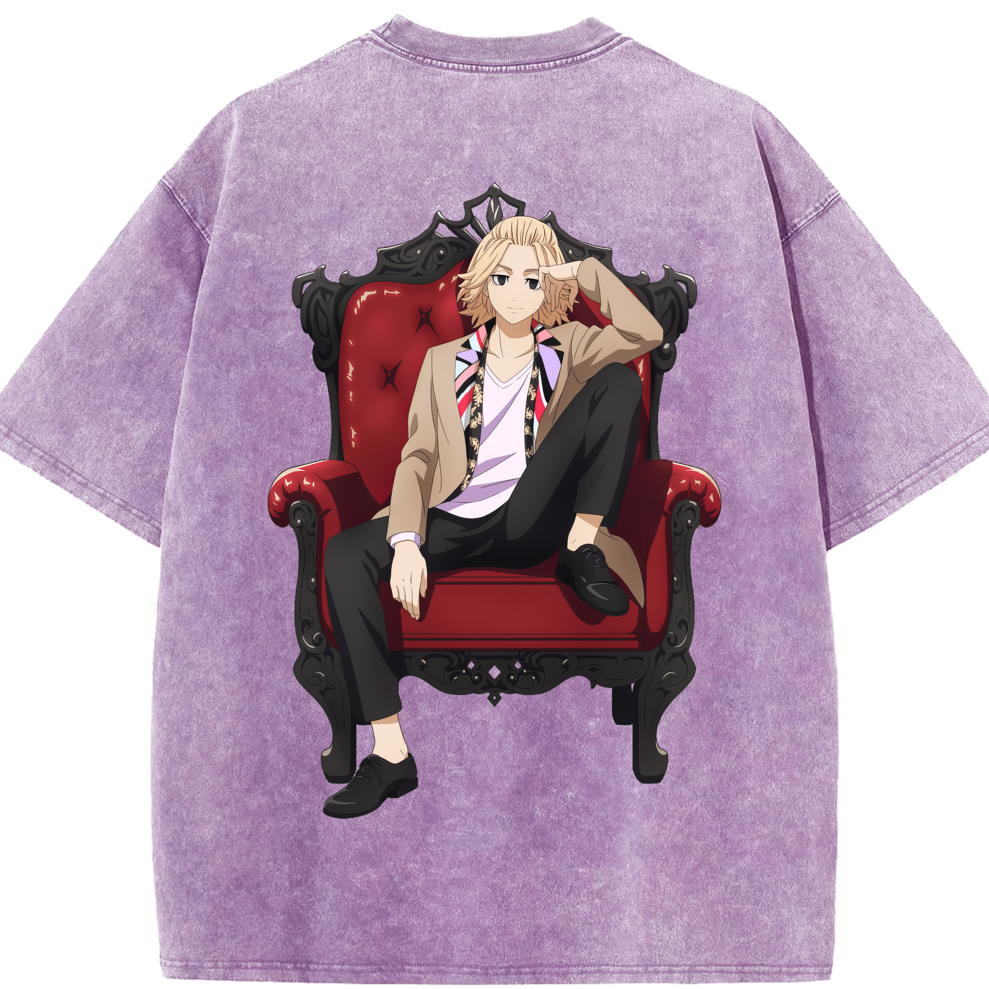 （画像用） 東京リベンジャーズ Tokyo Revengers 綿100% ヴィンテージ風 半袖Tシャツ（背面プリント）