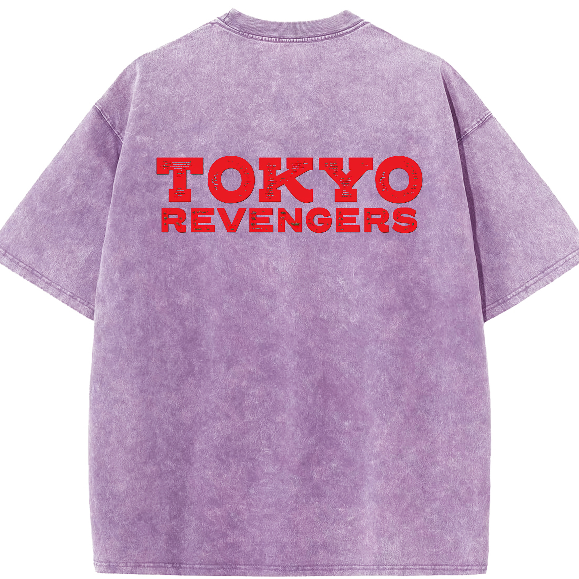 （画像用） 東京リベンジャーズ Tokyo Revengers 綿100% ヴィンテージ風 半袖Tシャツ（背面プリント）