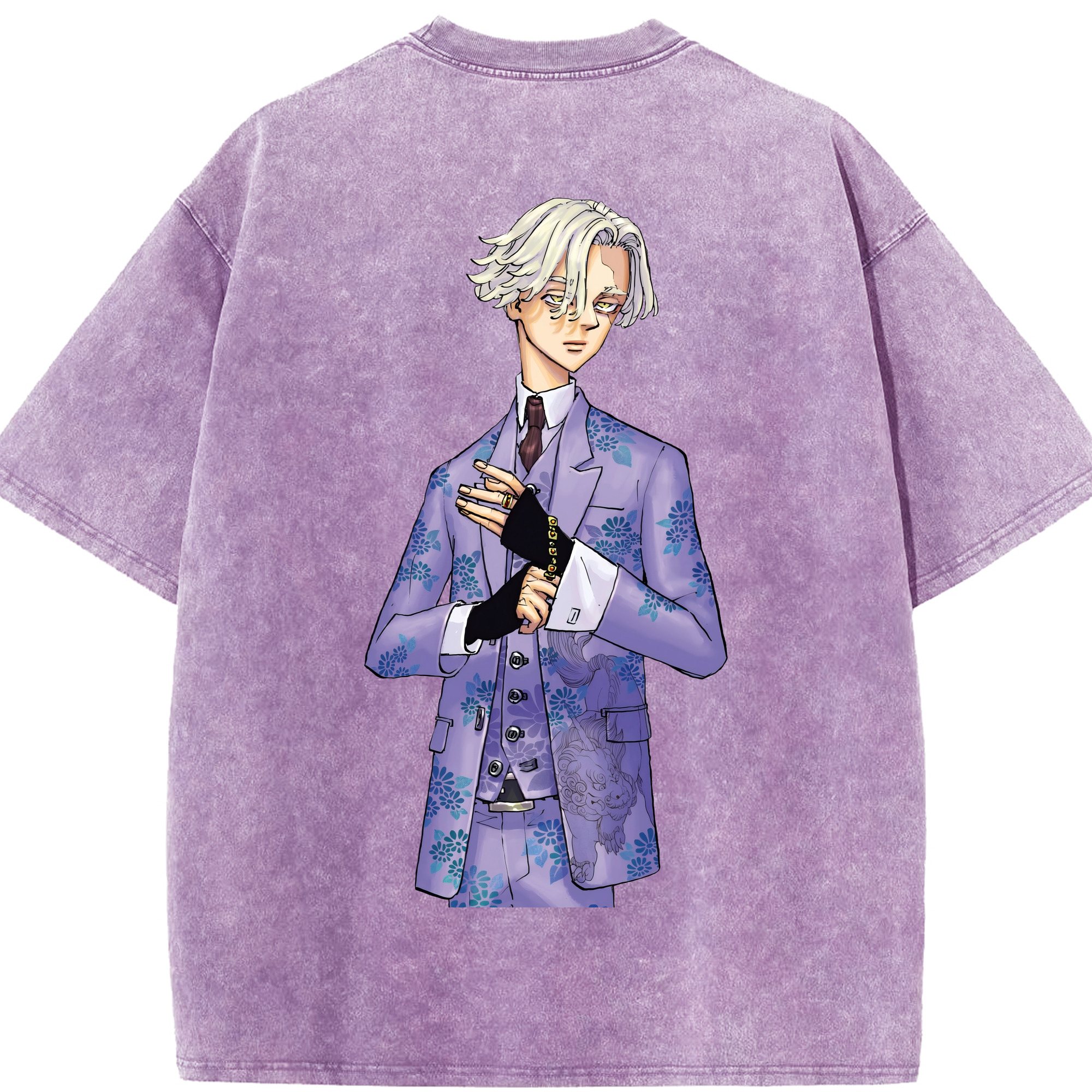 （画像用） 東京リベンジャーズ Tokyo Revengers 綿100% ヴィンテージ風 半袖Tシャツ（背面プリント）