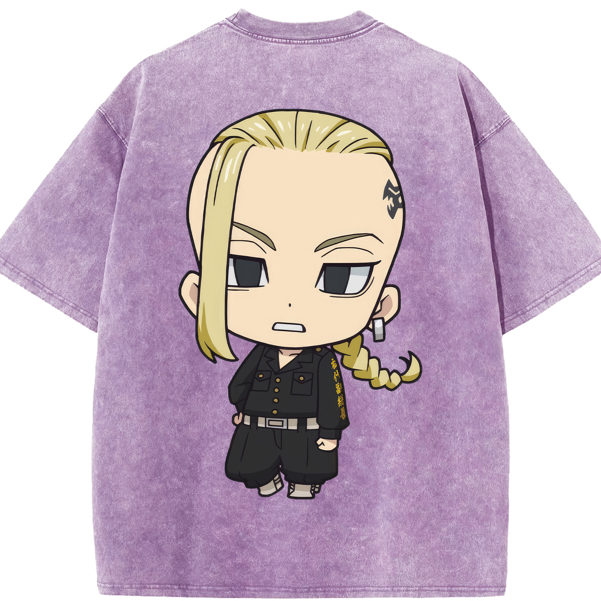 （画像用） 東京リベンジャーズ Tokyo Revengers 綿100% ヴィンテージ風 半袖Tシャツ（背面プリント）