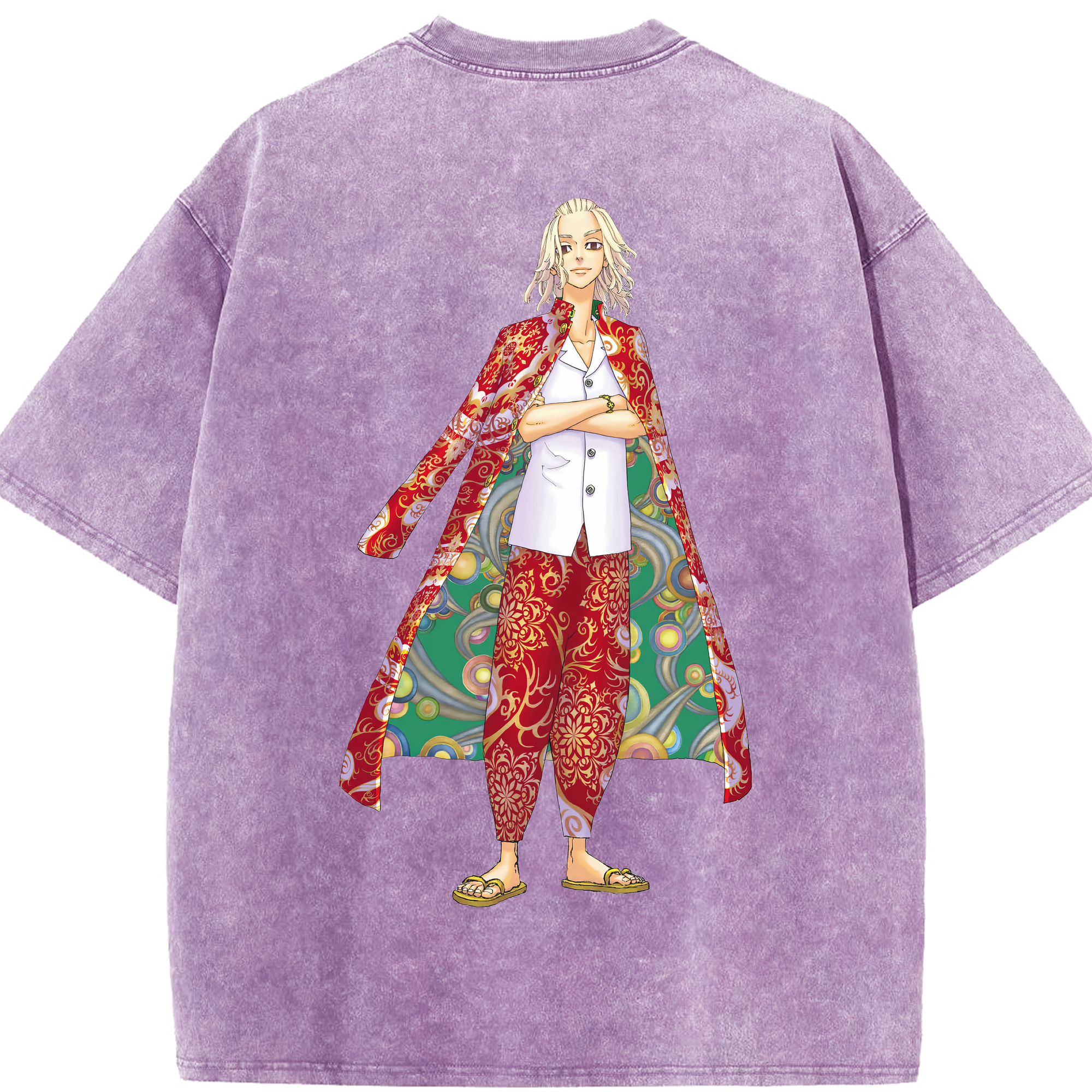 （画像用） 東京リベンジャーズ Tokyo Revengers 綿100% ヴィンテージ風 半袖Tシャツ（背面プリント）