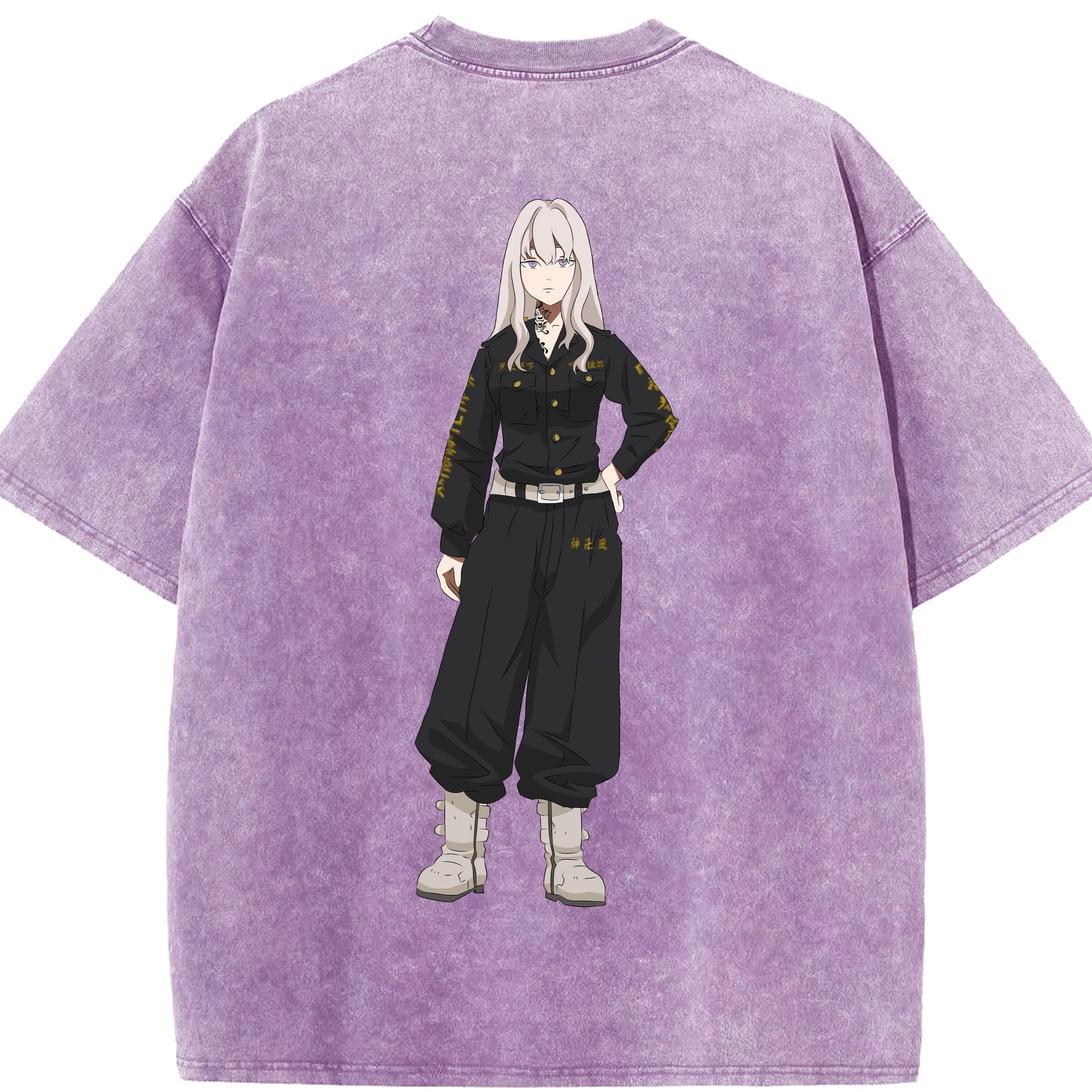 （画像用） 東京リベンジャーズ Tokyo Revengers 綿100% ヴィンテージ風 半袖Tシャツ（背面プリント）