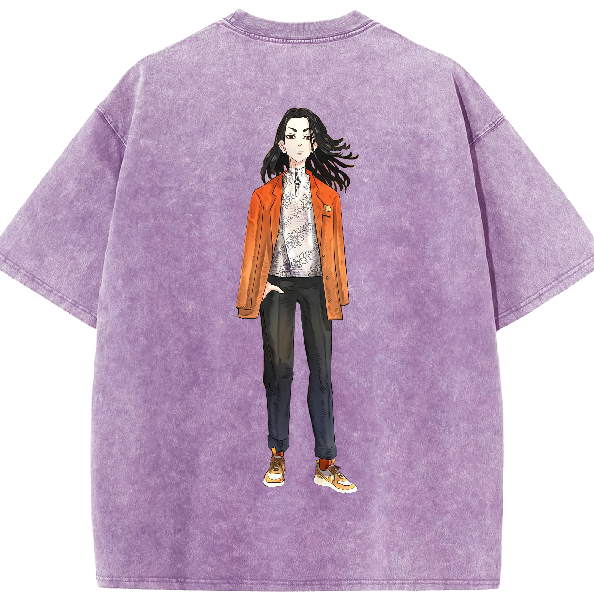 （画像用） 東京リベンジャーズ Tokyo Revengers 綿100% ヴィンテージ風 半袖Tシャツ（背面プリント）