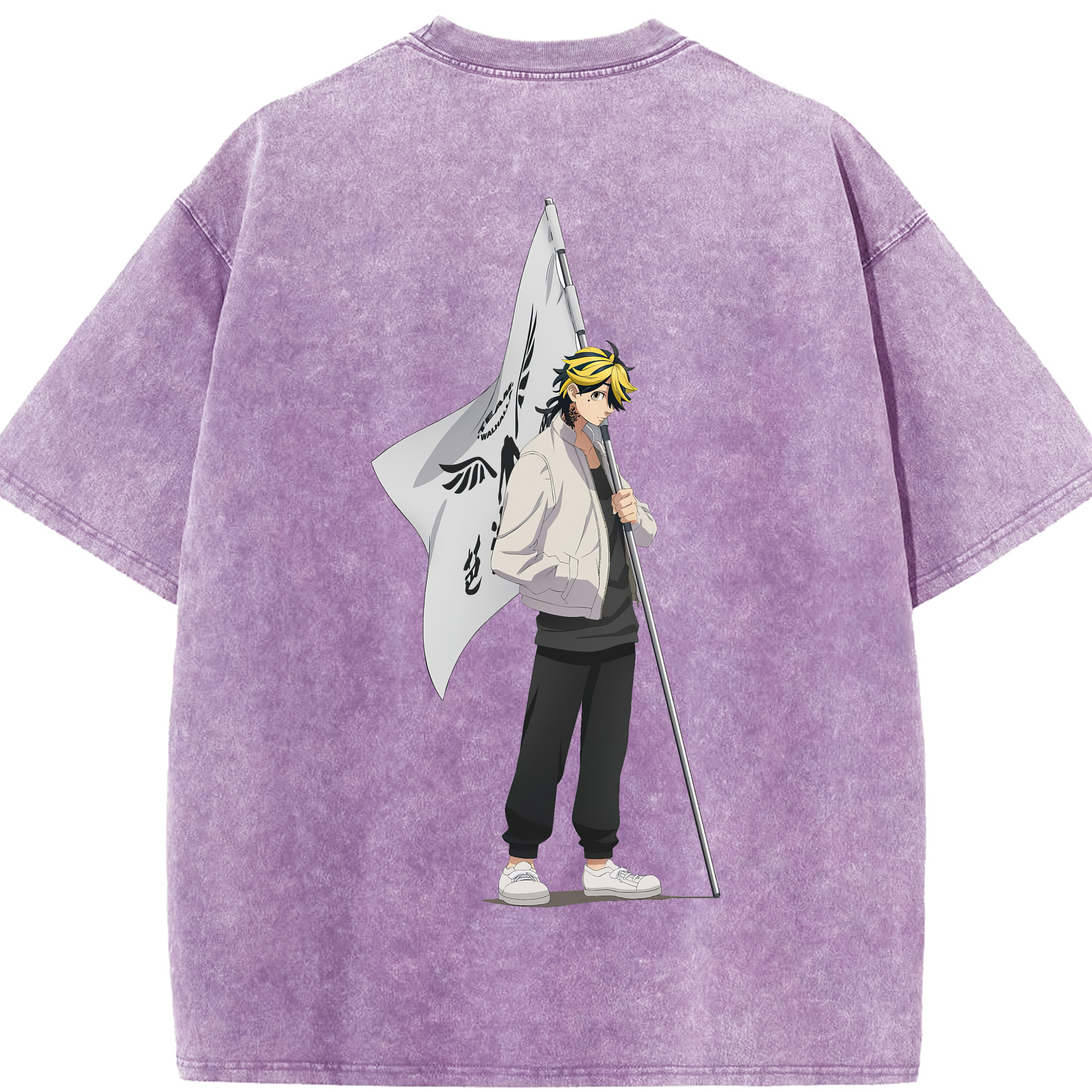 （画像用） 東京リベンジャーズ Tokyo Revengers 綿100% ヴィンテージ風 半袖Tシャツ（背面プリント）
