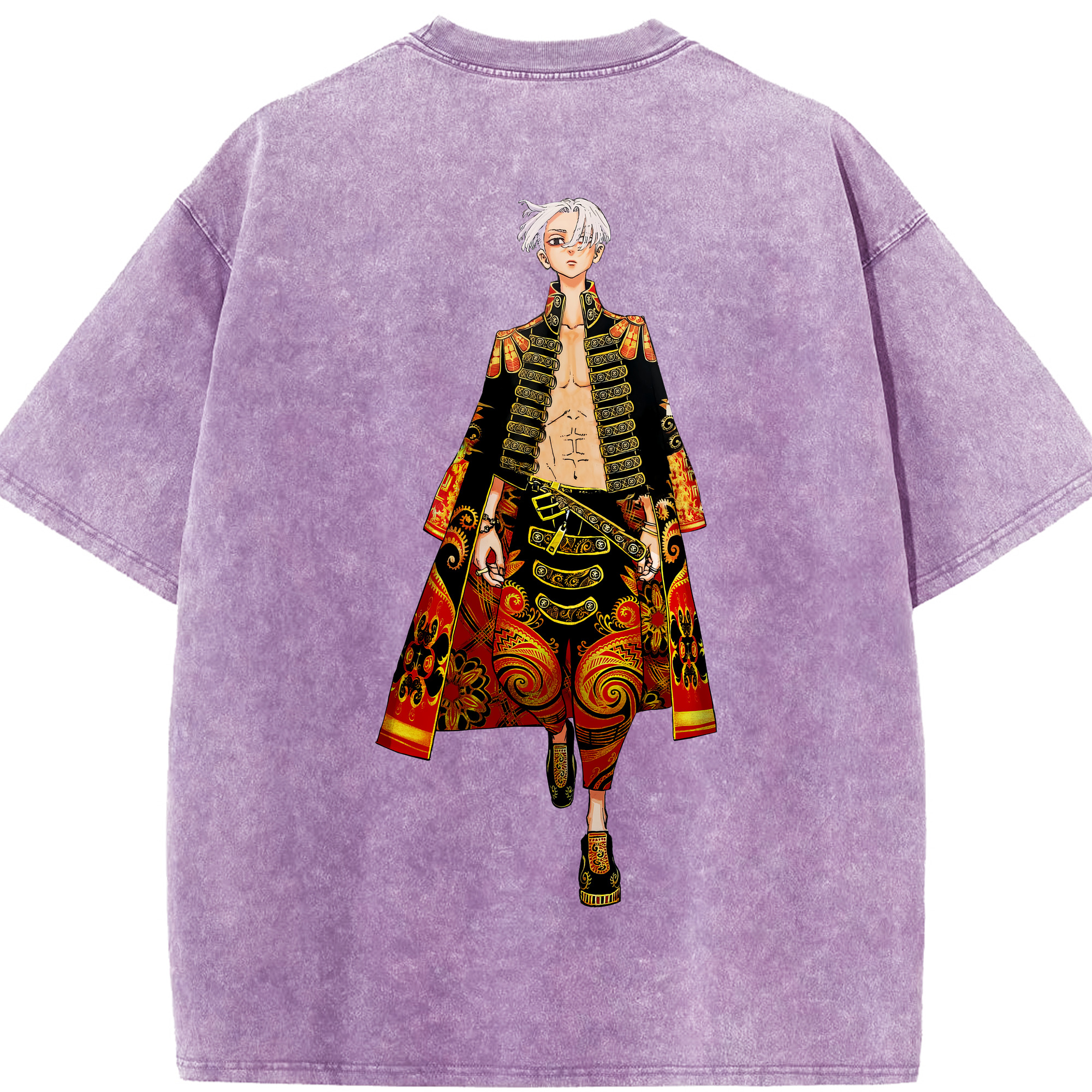（画像用） 東京リベンジャーズ Tokyo Revengers 綿100% ヴィンテージ風 半袖Tシャツ（背面プリント）