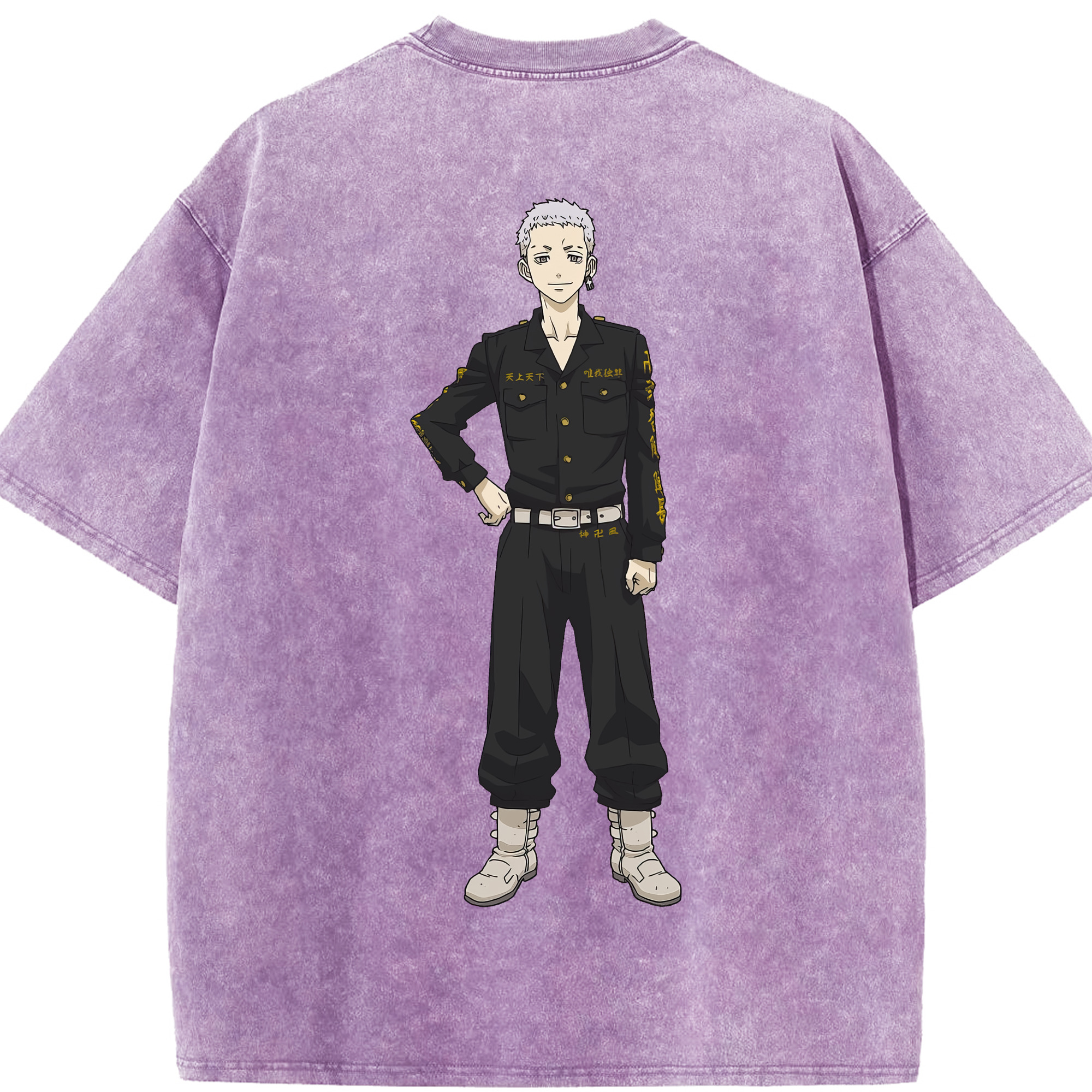 （画像用） 東京リベンジャーズ Tokyo Revengers 綿100% ヴィンテージ風 半袖Tシャツ（背面プリント）