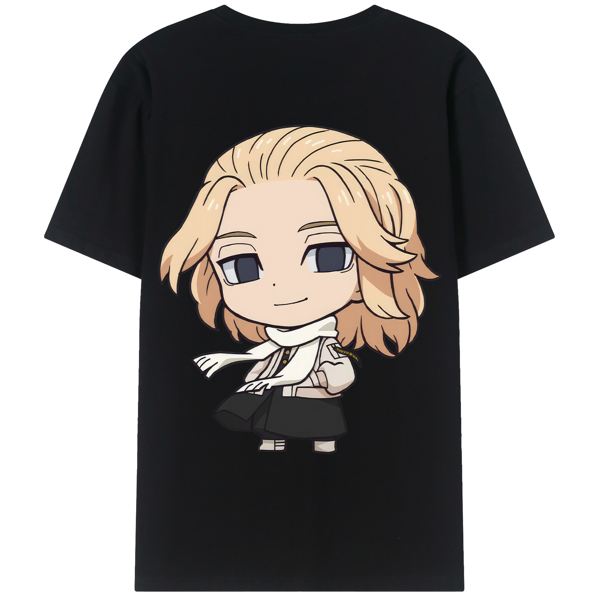（画像用） 東京リベンジャーズ Tokyo Revengers 綿100％ メンズ半袖Tシャツ（バックプリント） 通気性