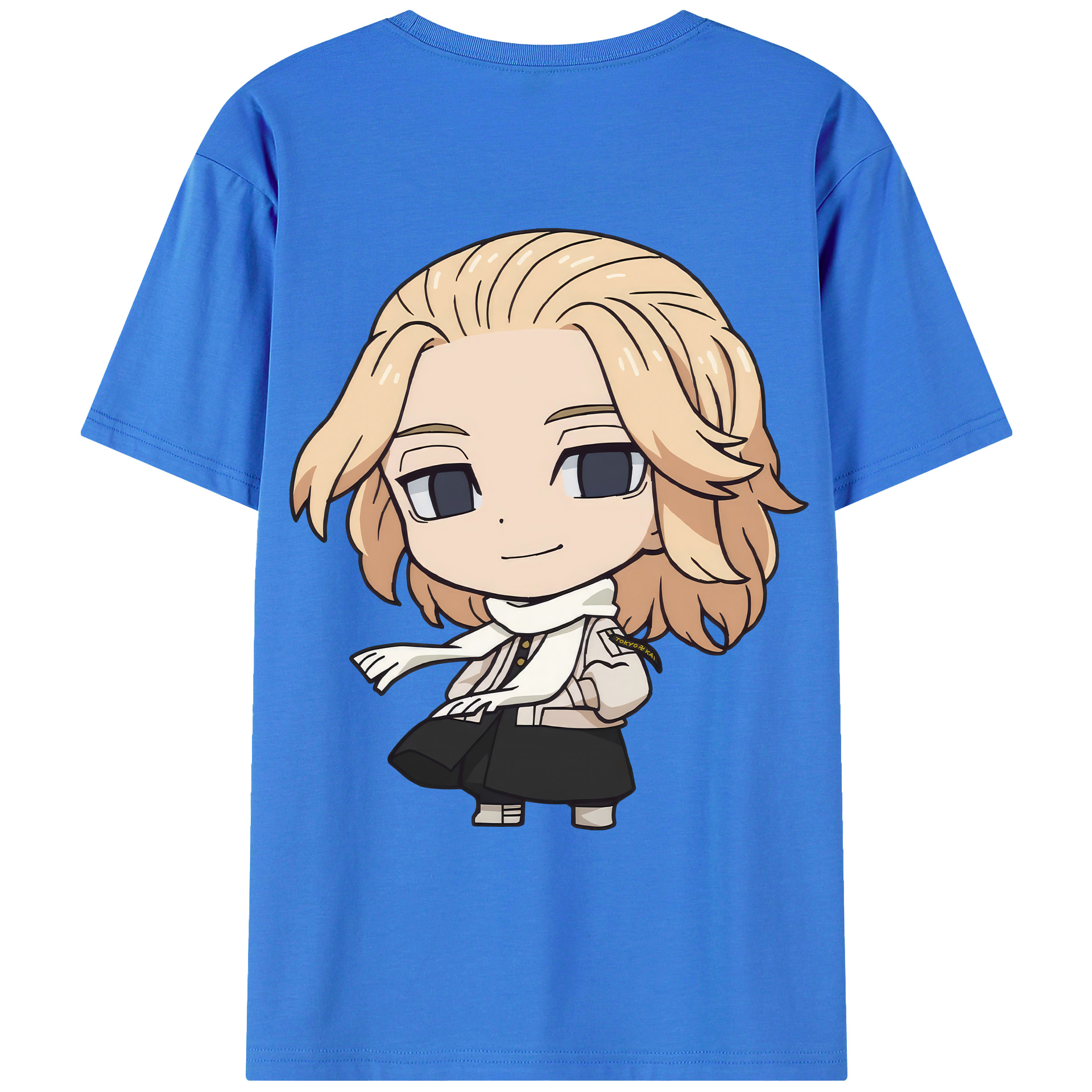（画像用） 東京リベンジャーズ Tokyo Revengers 綿100％ メンズ半袖Tシャツ（バックプリント） 通気性